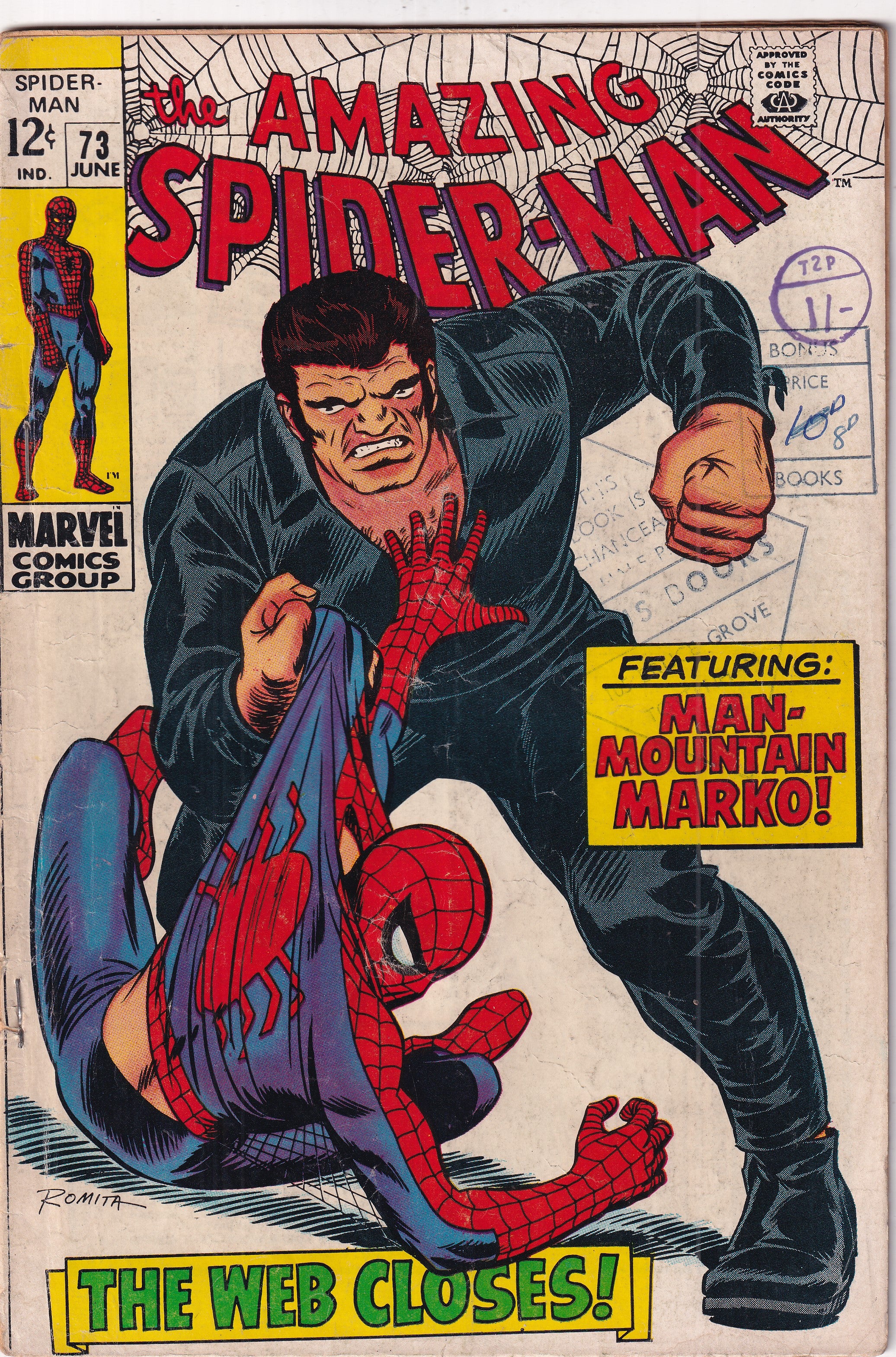 Amazing Spider Man #73 Re-stappled