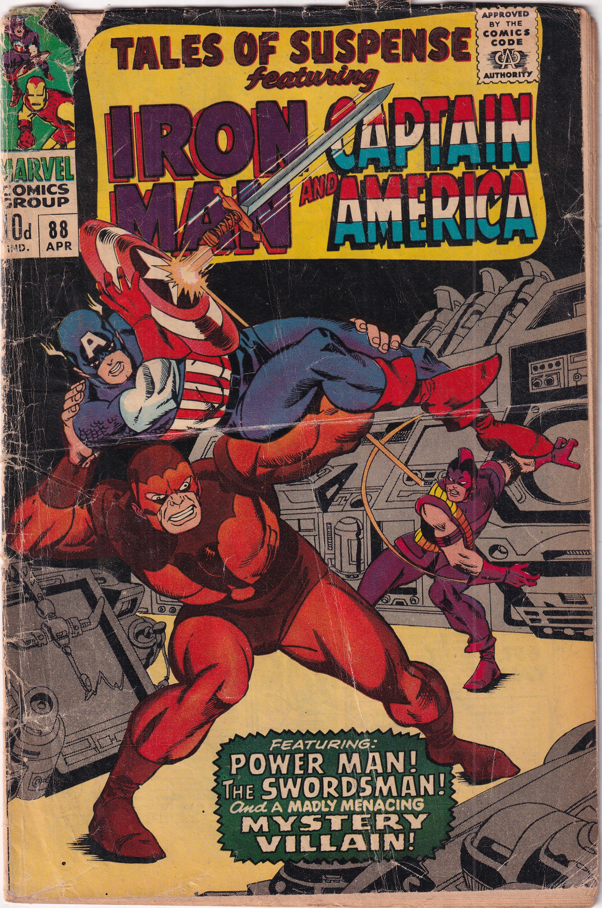 Tales of Suspense #88 Staples Added