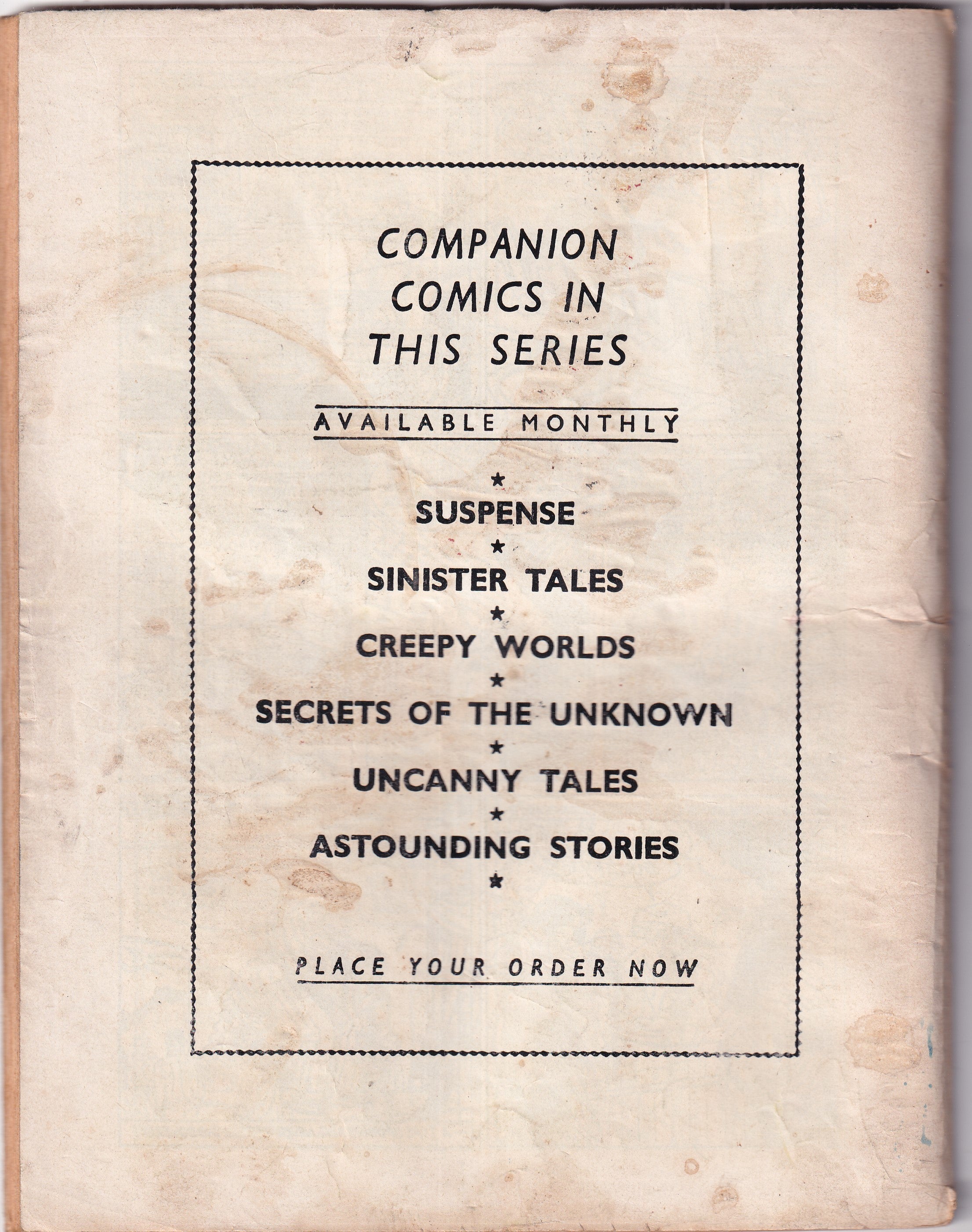 Sinister Tales #102