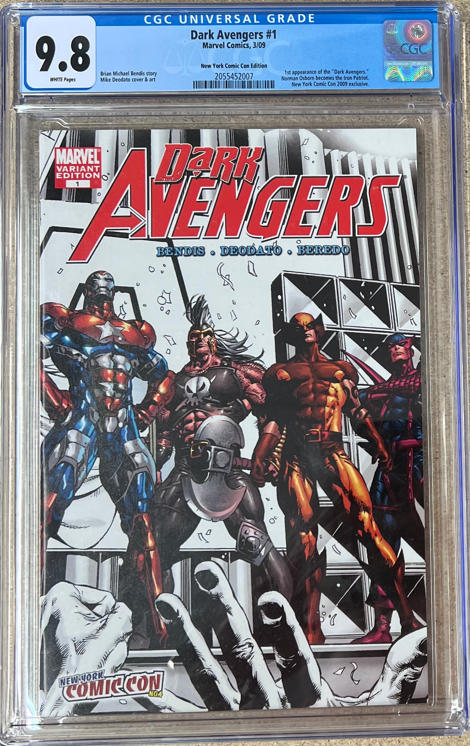 Dark Avengers #1 NYCC Variant CGC 9.8 - Slab City Comics 