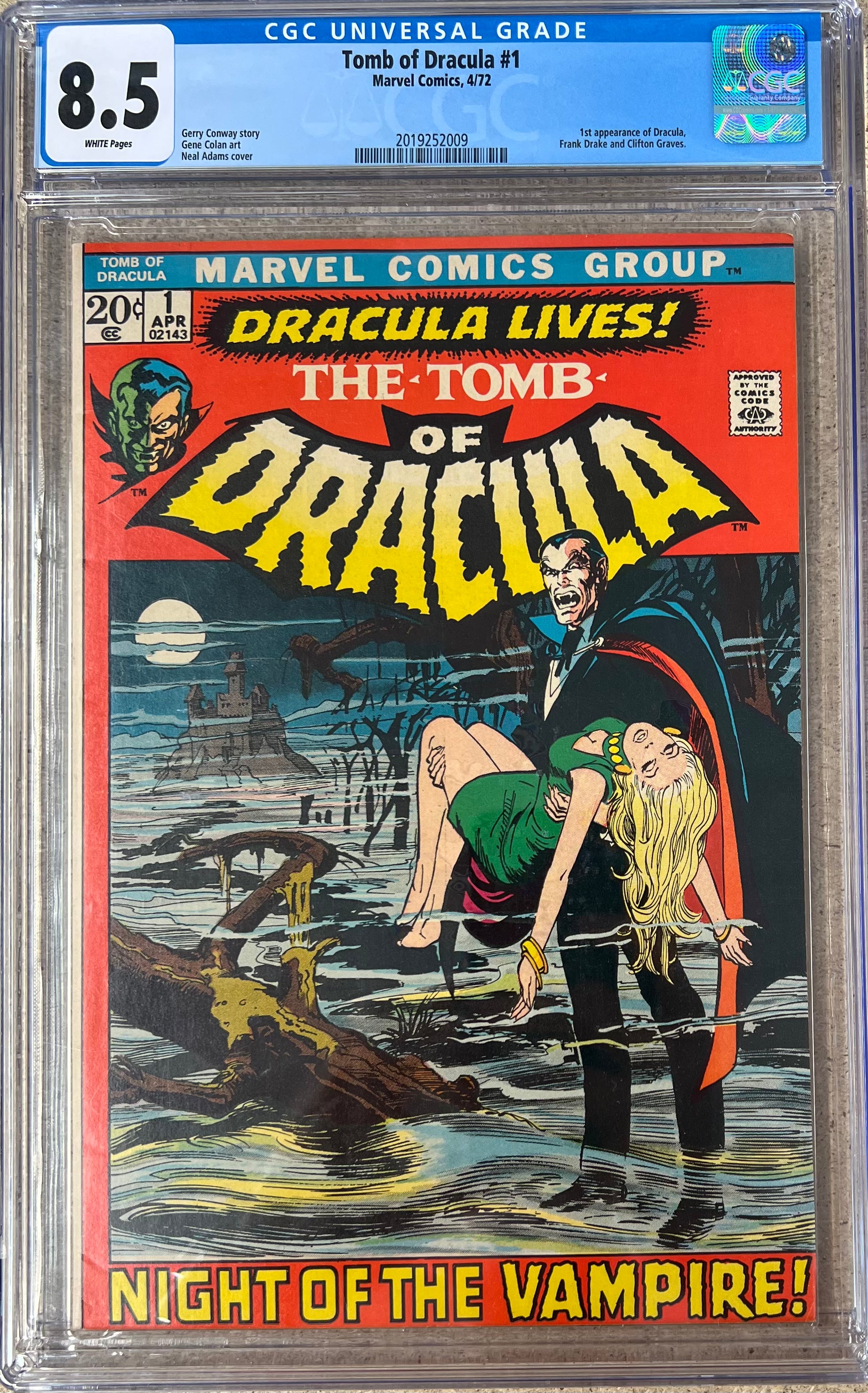 Tomb of Dracula #1 CGC 8.5 - Slab City Comics 