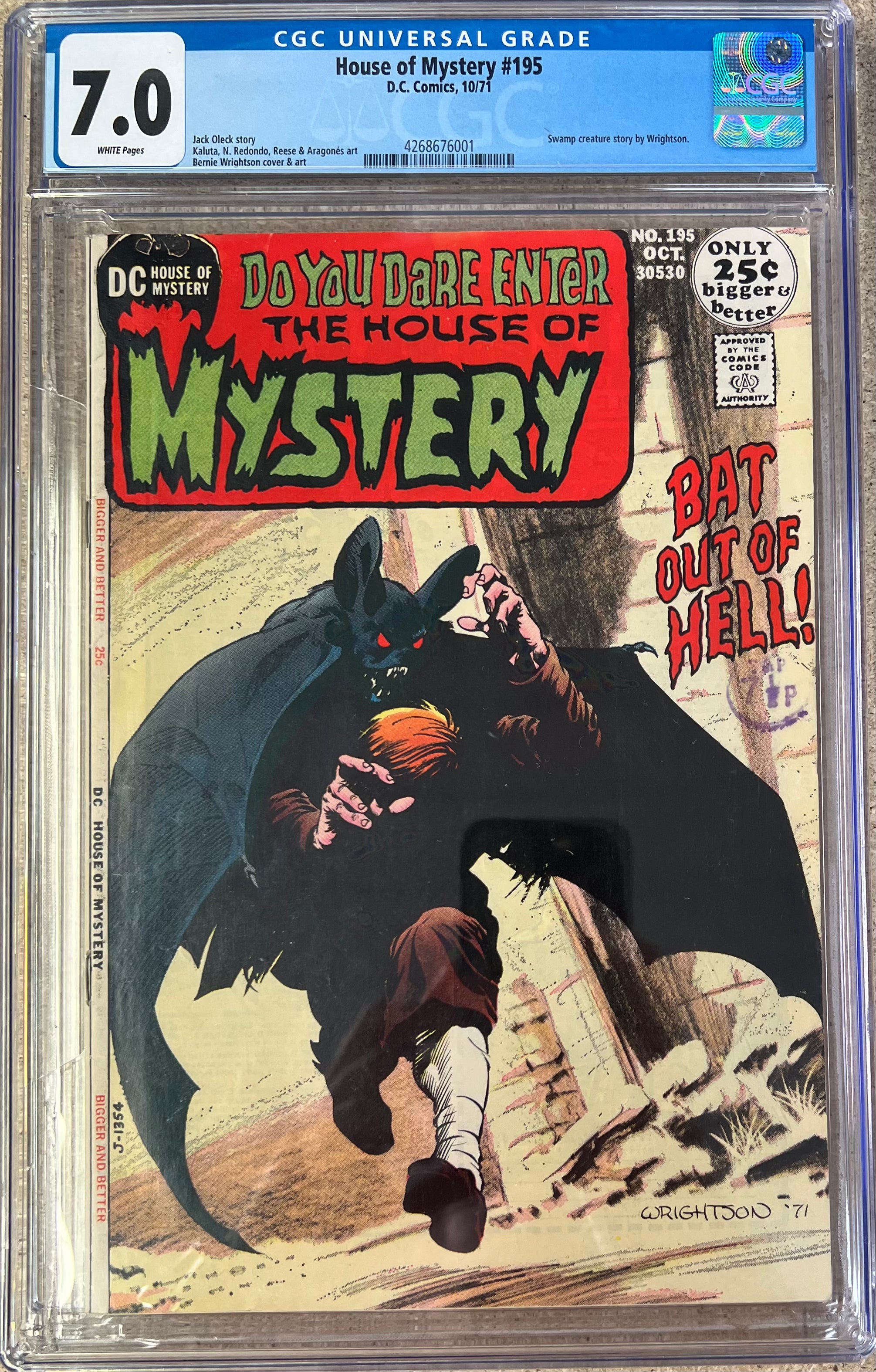 House of Mystery #195 CGC 7.0 - Slab City Comics 