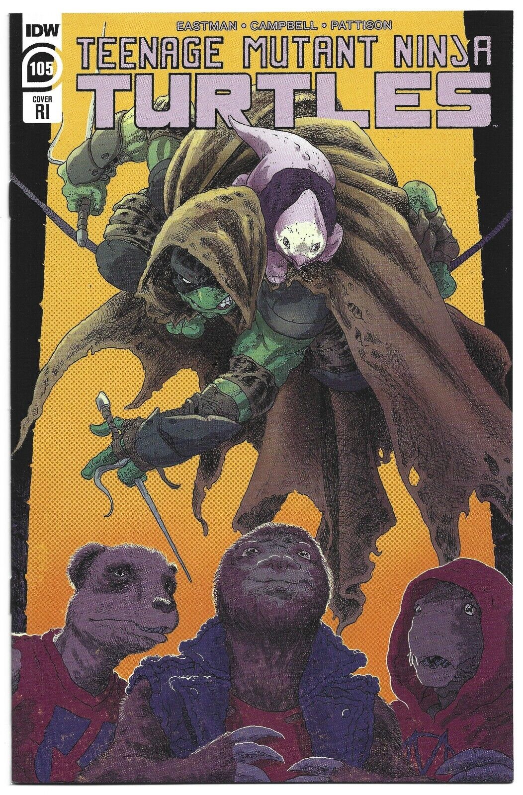 TMNT ONGOING #105 1:10 VILLALOBOS VARIANT - Slab City Comics 