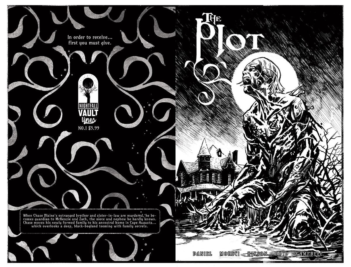 The Plot #1 Vault Lines Deluxe Black & White Edition - Slab City Comics 