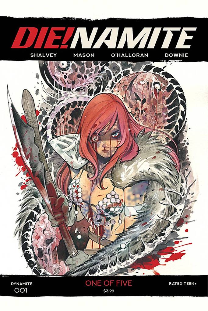 DIE!NAMITE #1 1:20 MOMOKO RED SONJA ZOMBIE VARIANT - Slab City Comics 