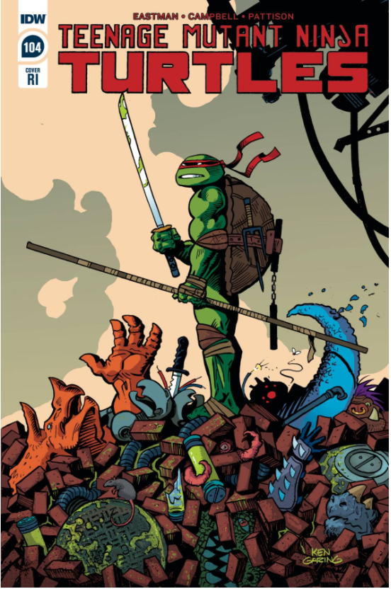 TMNT ONGOING #104 1:10 GARING VARIANT - Slab City Comics 