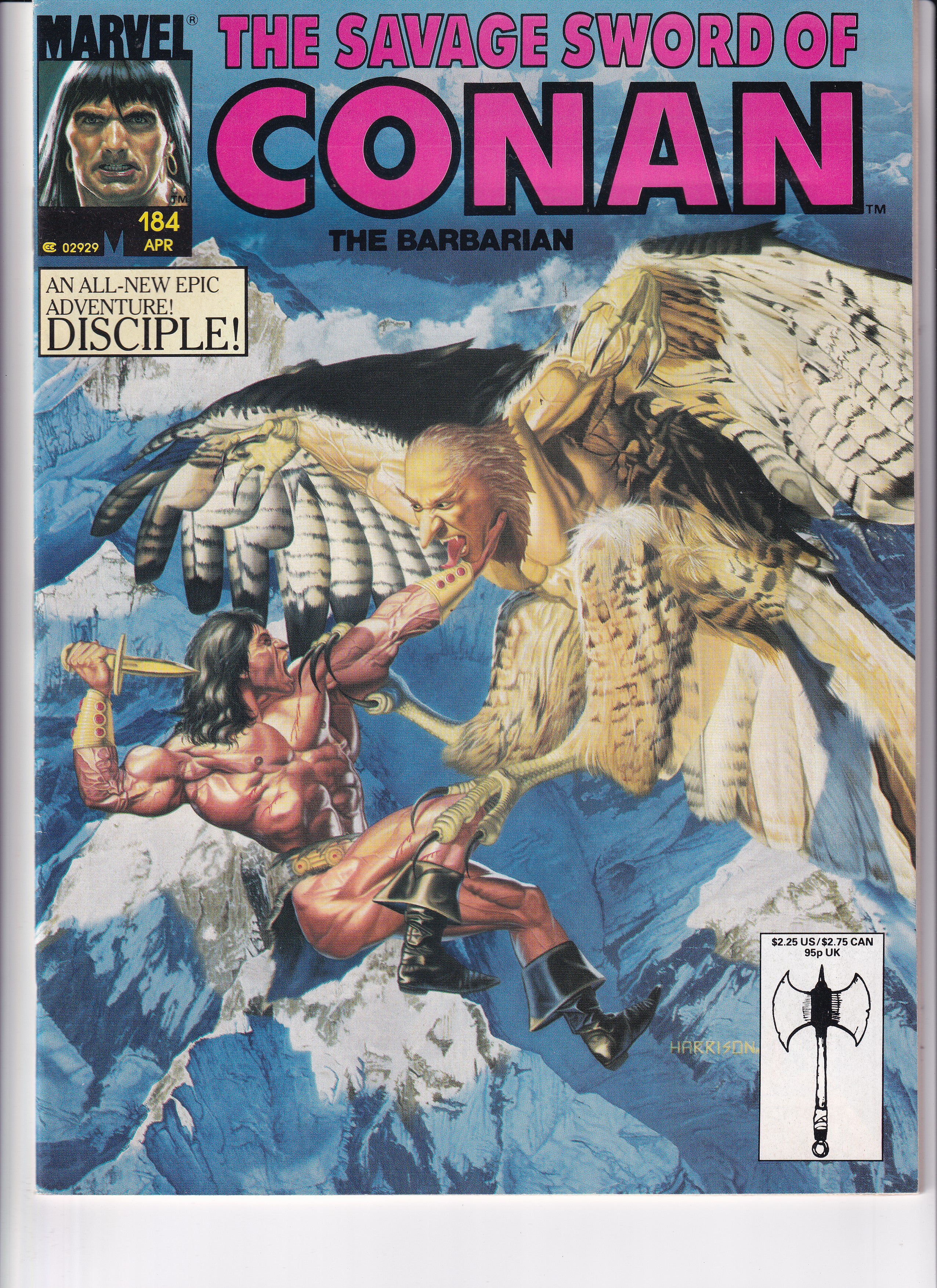 THE SAVAGE SWORD OF CONAN THE BARBARIAN #184 - Slab City Comics 