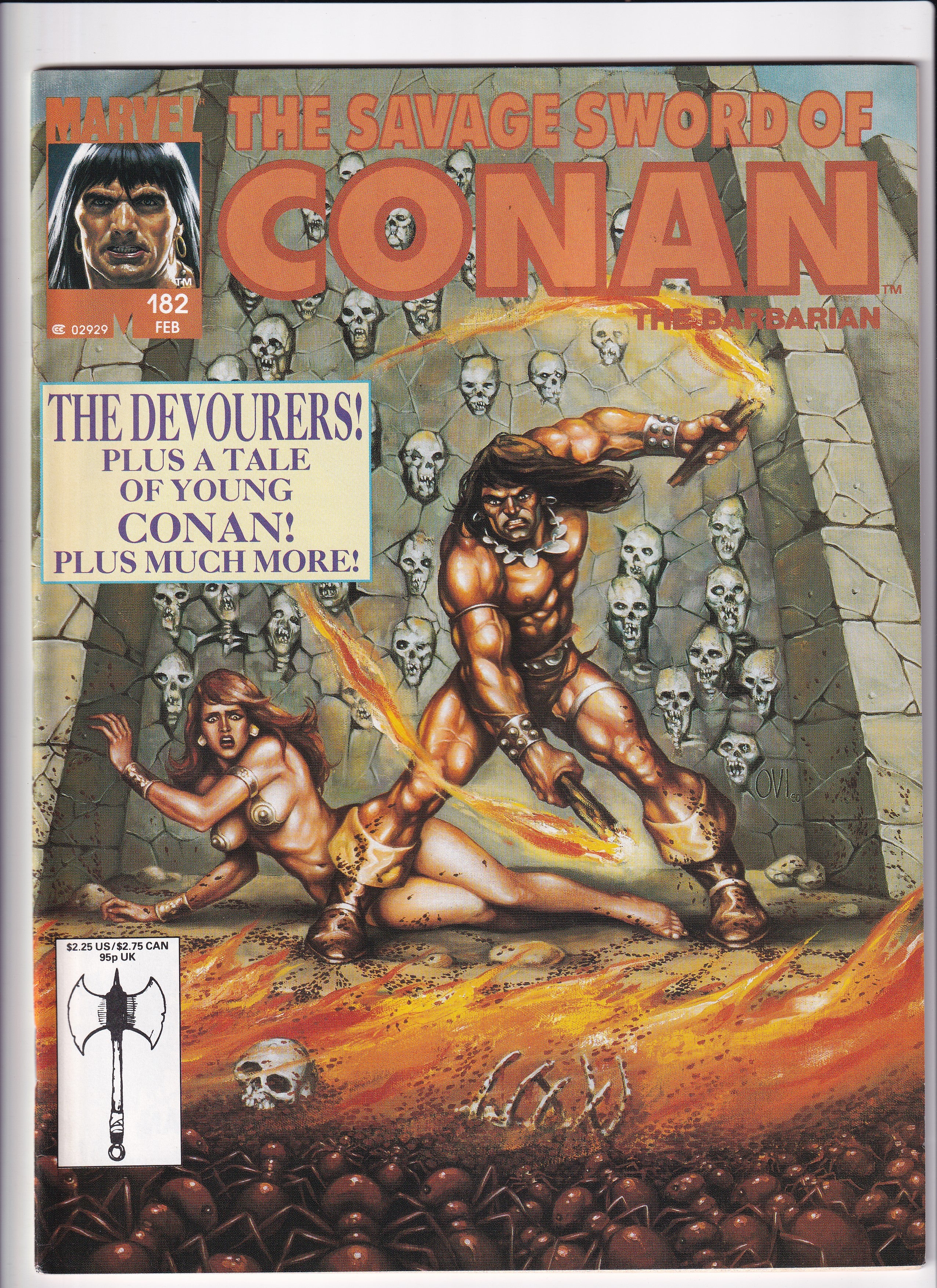 THE SAVAGE SWORD OF CONAN THE BARBARIAN #182 - Slab City Comics 