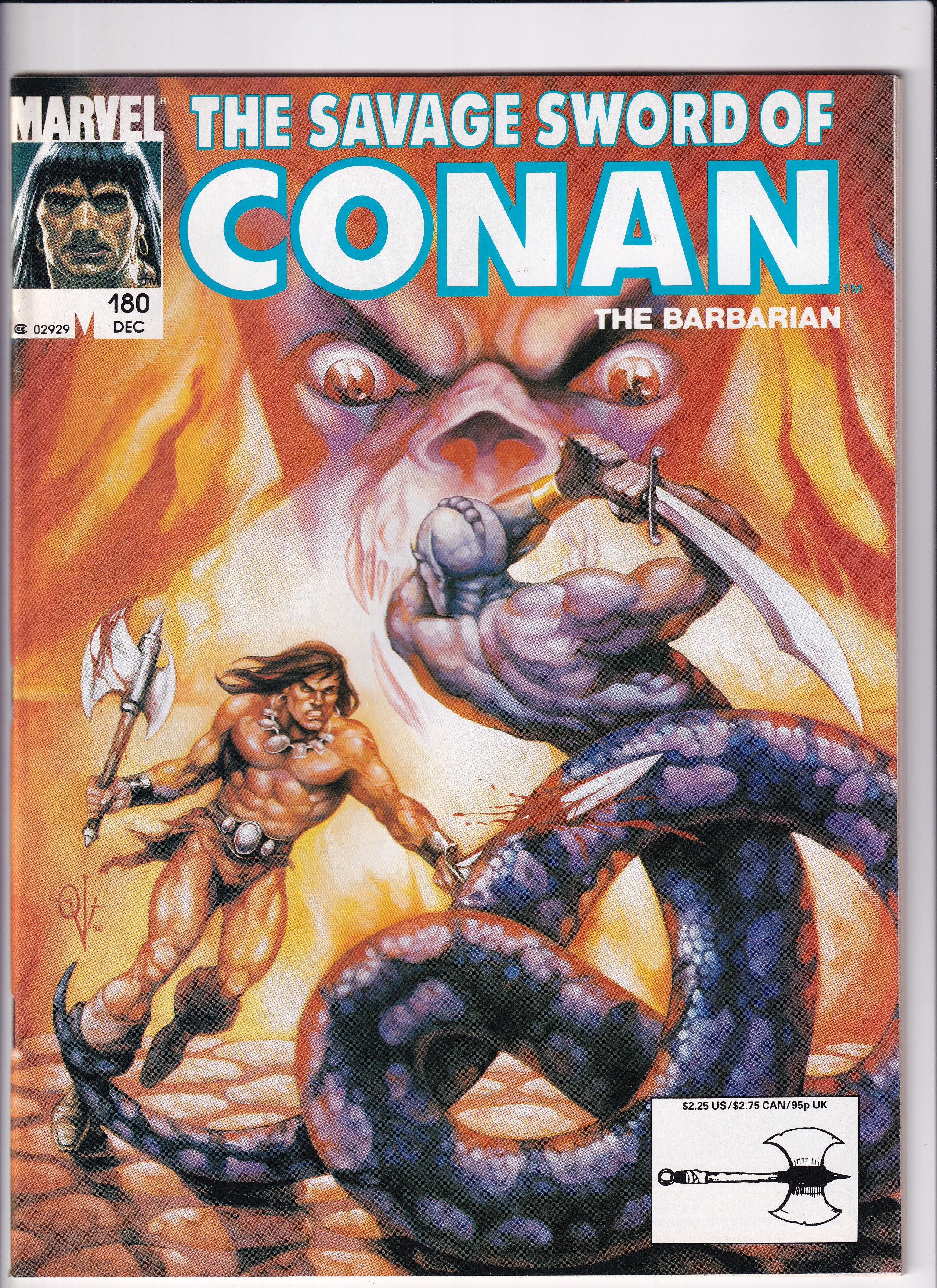 THE SAVAGE SWORD OF CONAN THE BARBARIAN #180 - Slab City Comics 