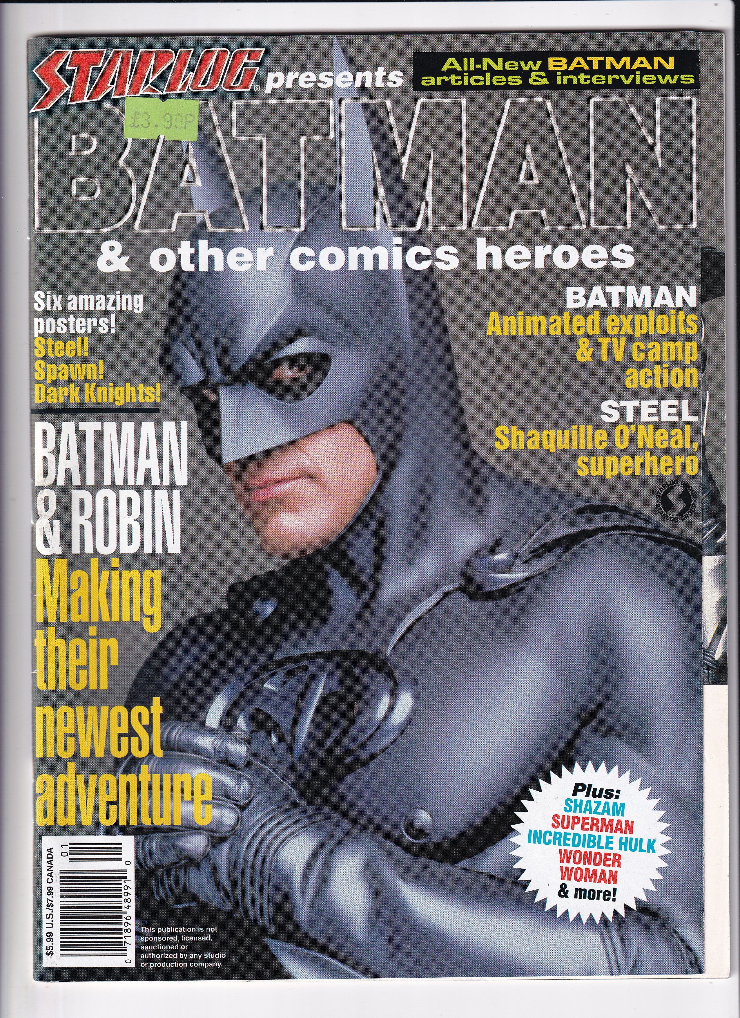 STARLOG PRESENTS BATMAN&OTHER COMICS HEROS - Slab City Comics 