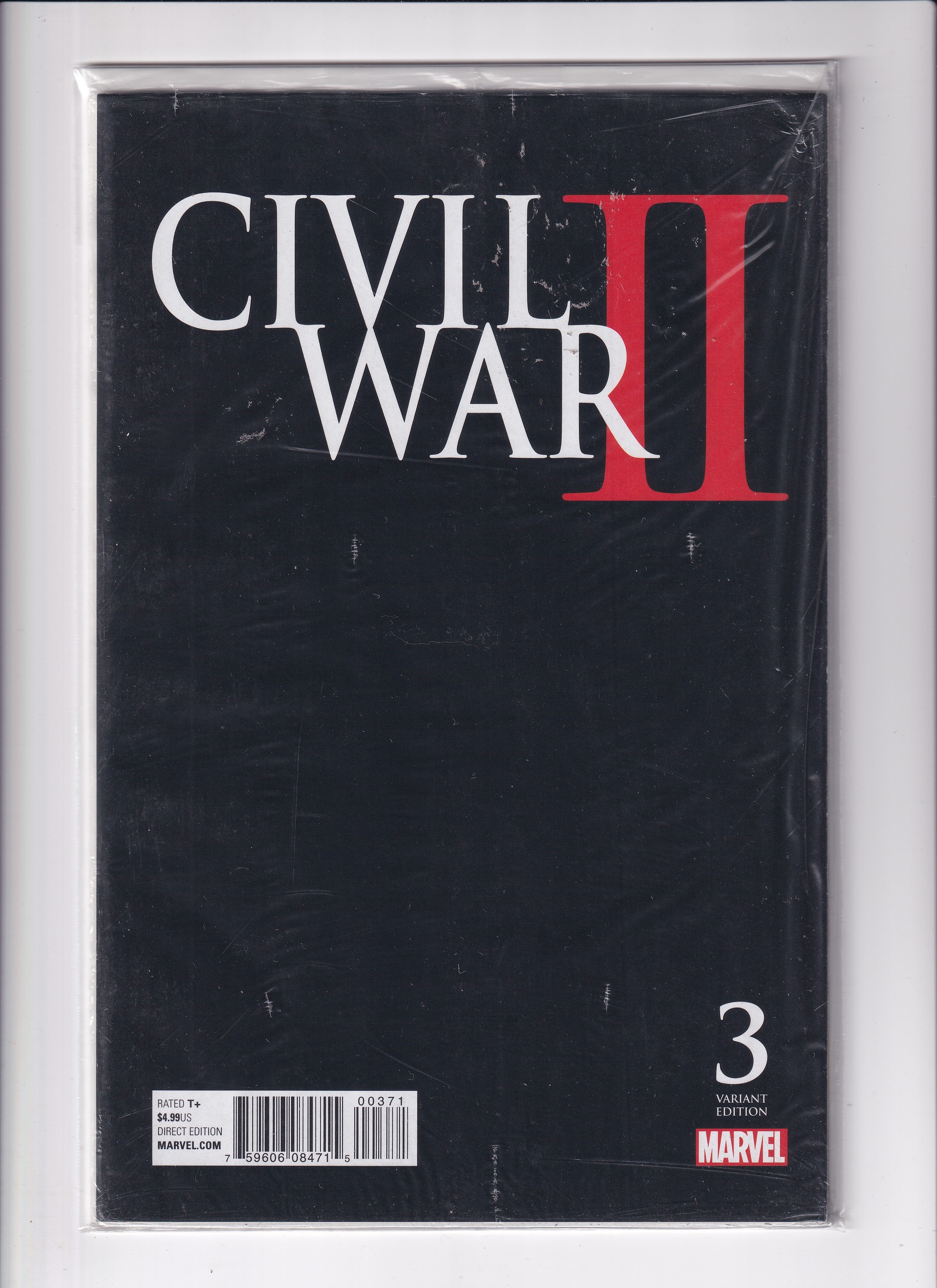 CIVIL WAR II #3 QUESADA MIDNIGHT LAUNCH VARIANT - Slab City Comics 