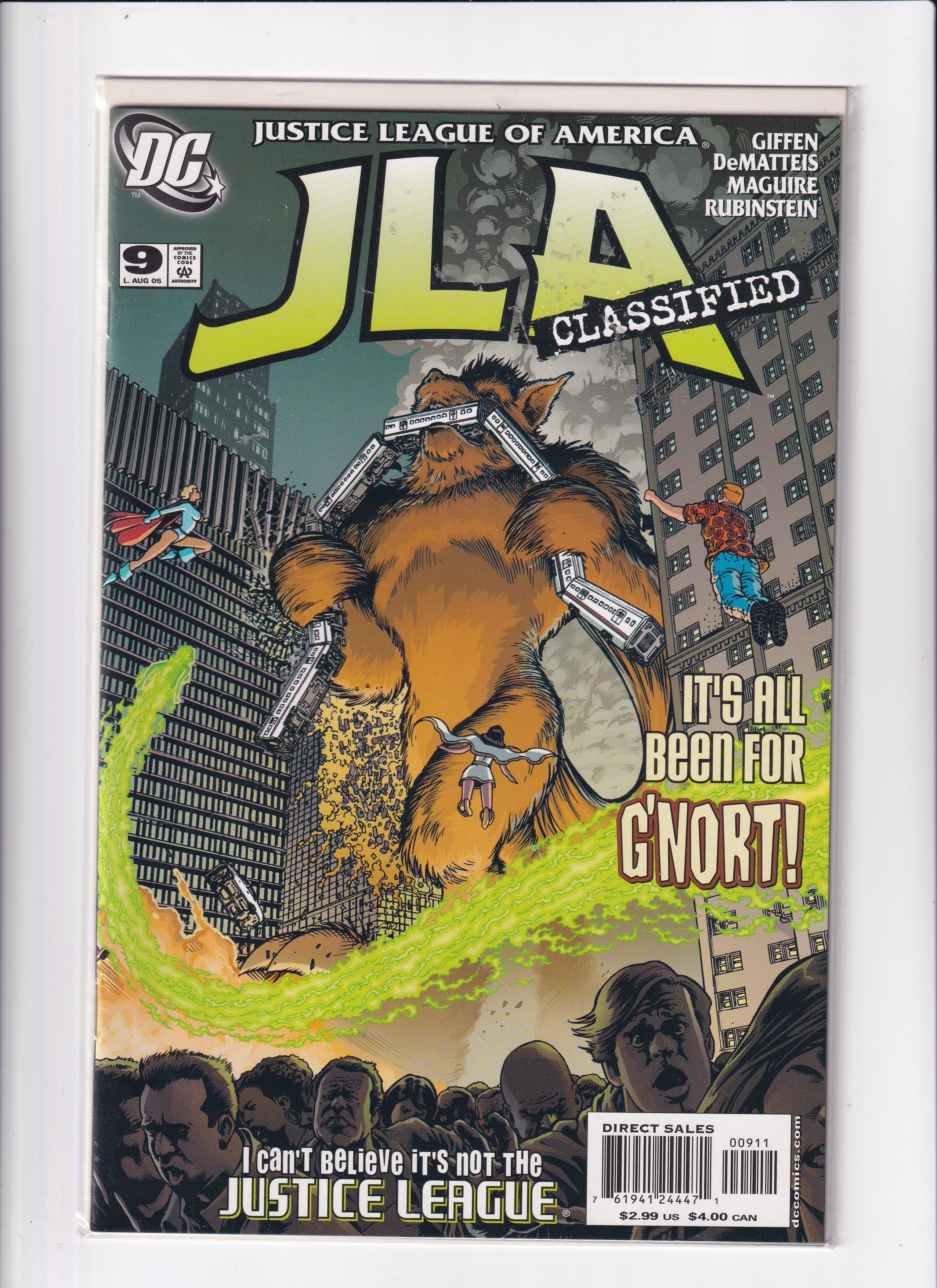 JUSTICE LEAGUE OF AMERICA CLASSIFIED #9 - Slab City Comics 