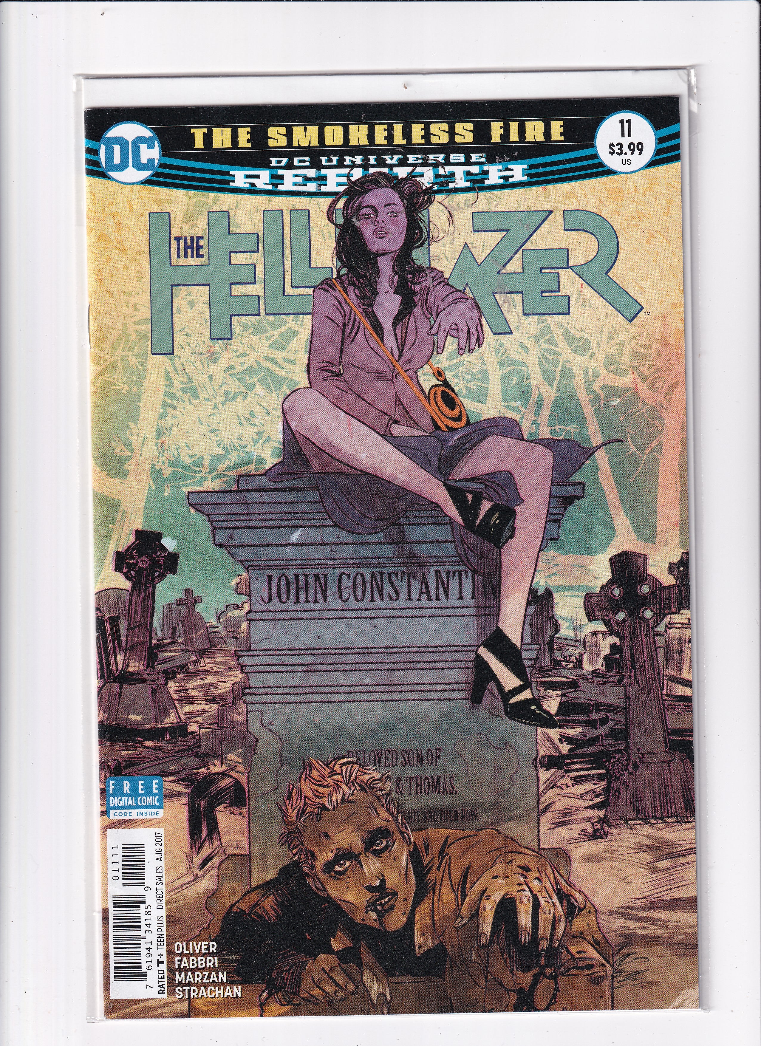 THE SMOKELESS FIRE DC UNIVERSE REBIRTH THE HELLBLAZER #11 - Slab City Comics 