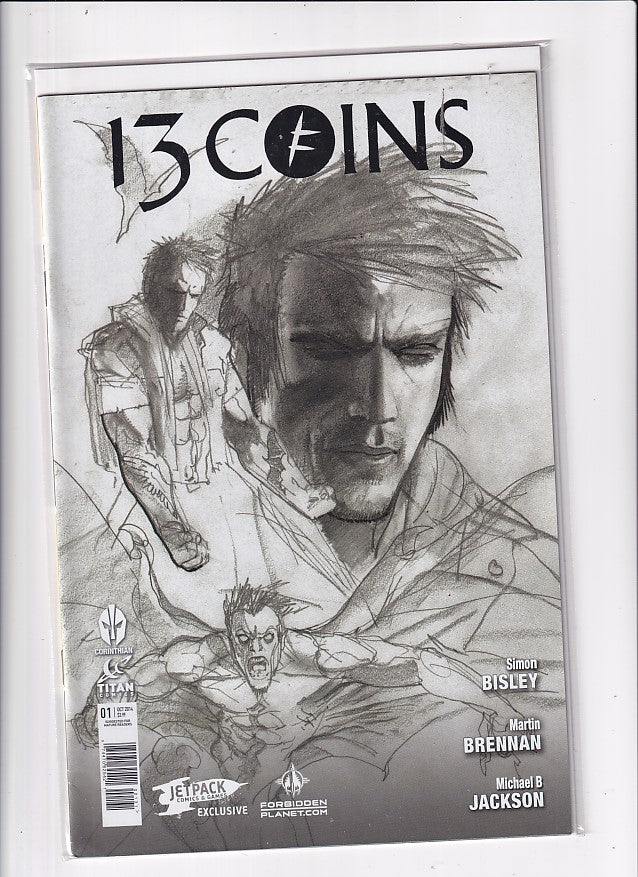 13 COINS #1 SKETCH - Slab City Comics 