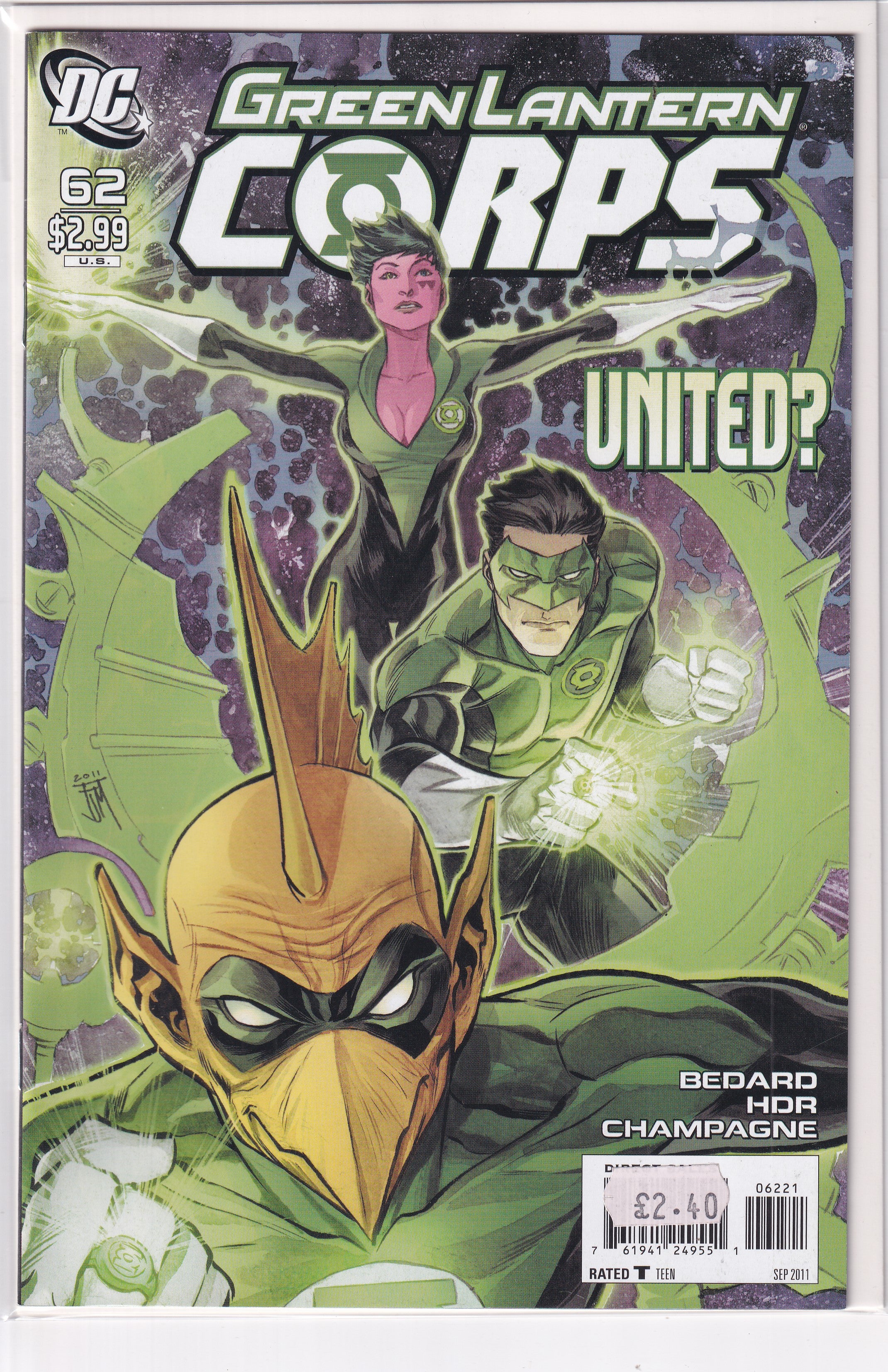 GREEN LANTERN CORPS #62 - Slab City Comics 