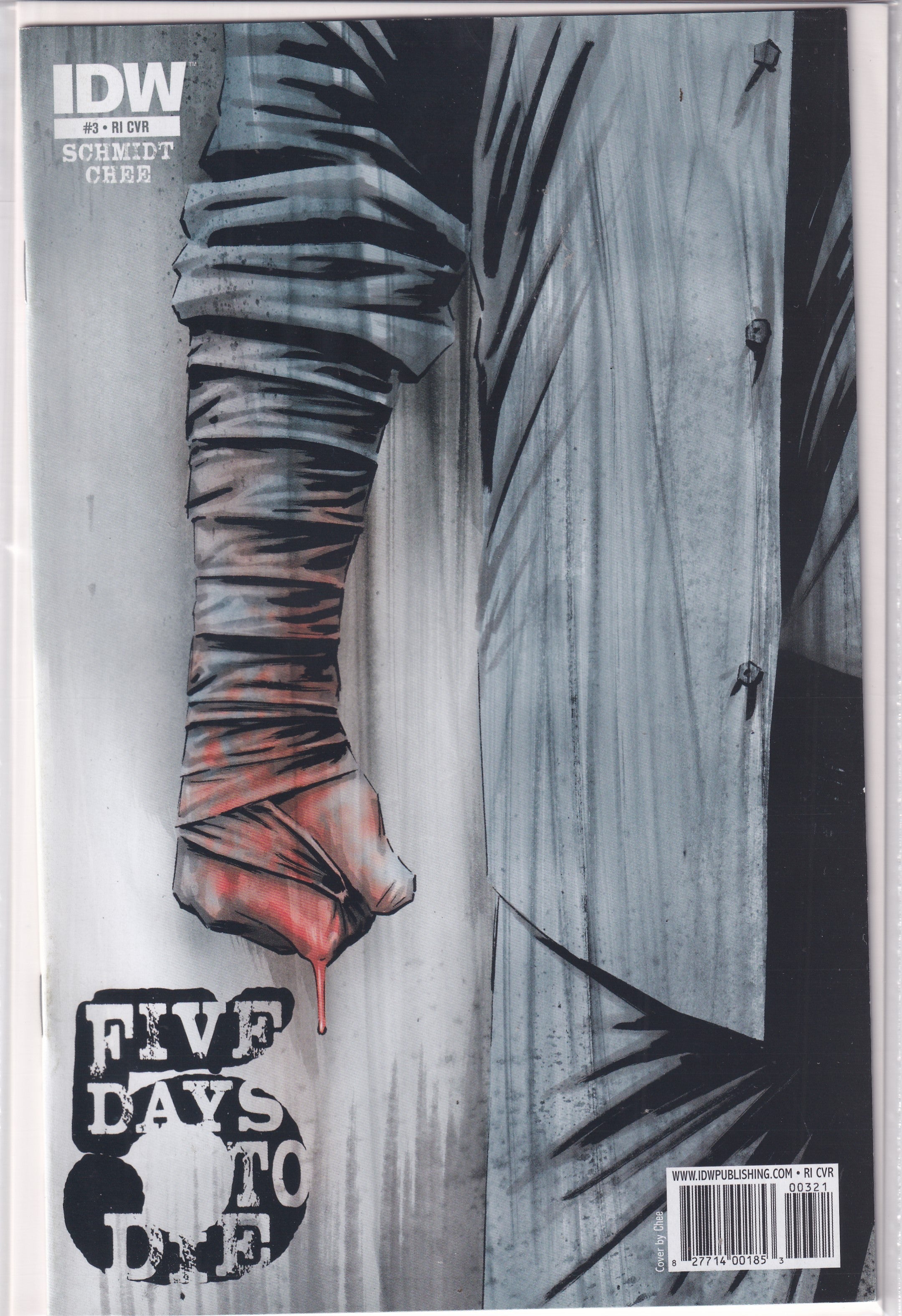 FIVE DAYS TO DIE #3 RETAILER INCENTIVE - Slab City Comics 