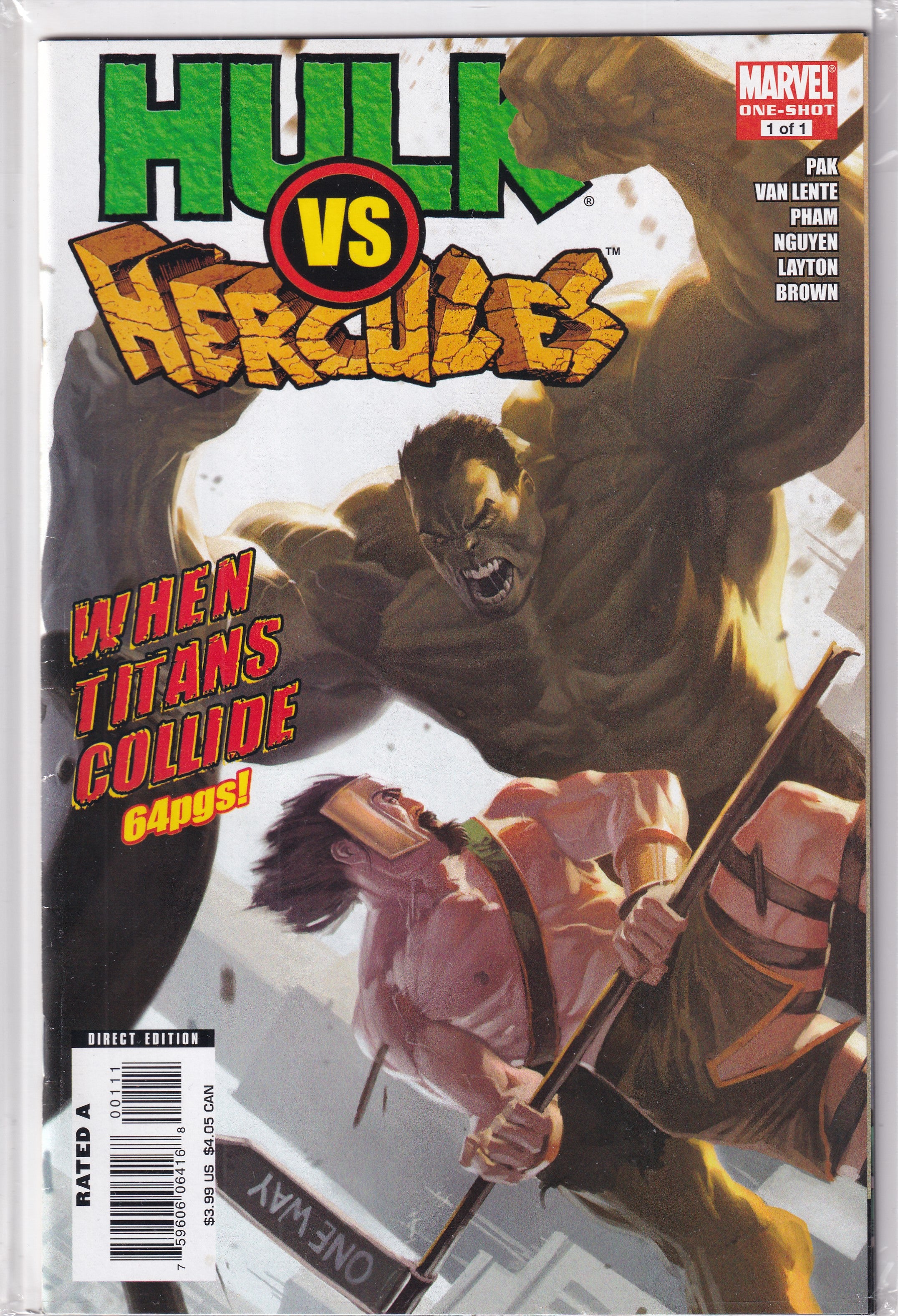 HULK VS HERCULES #1 ONE SHOT - Slab City Comics 