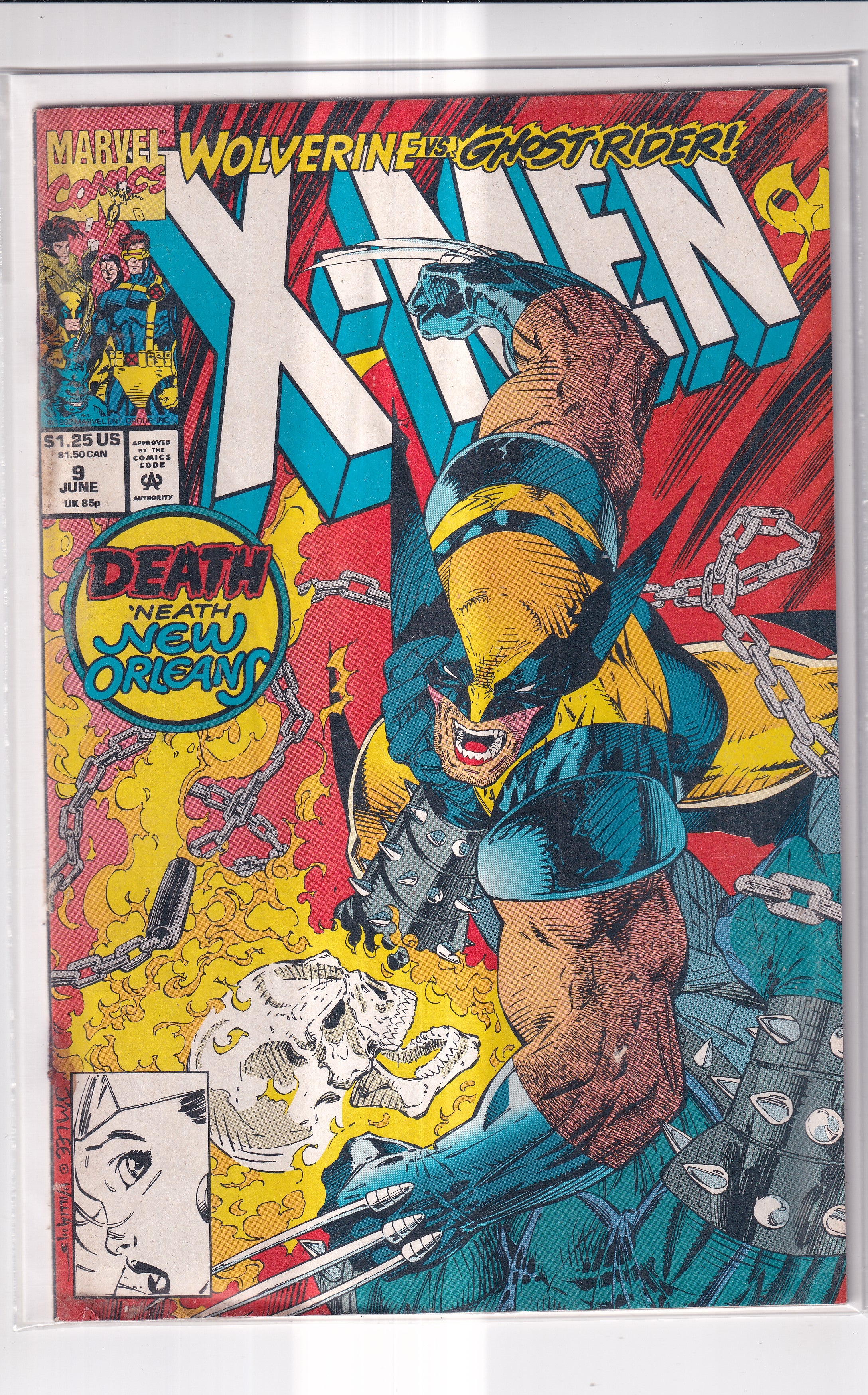 WOLVERINE VS GHOSTRIDER X-MEN #9 - Slab City Comics 