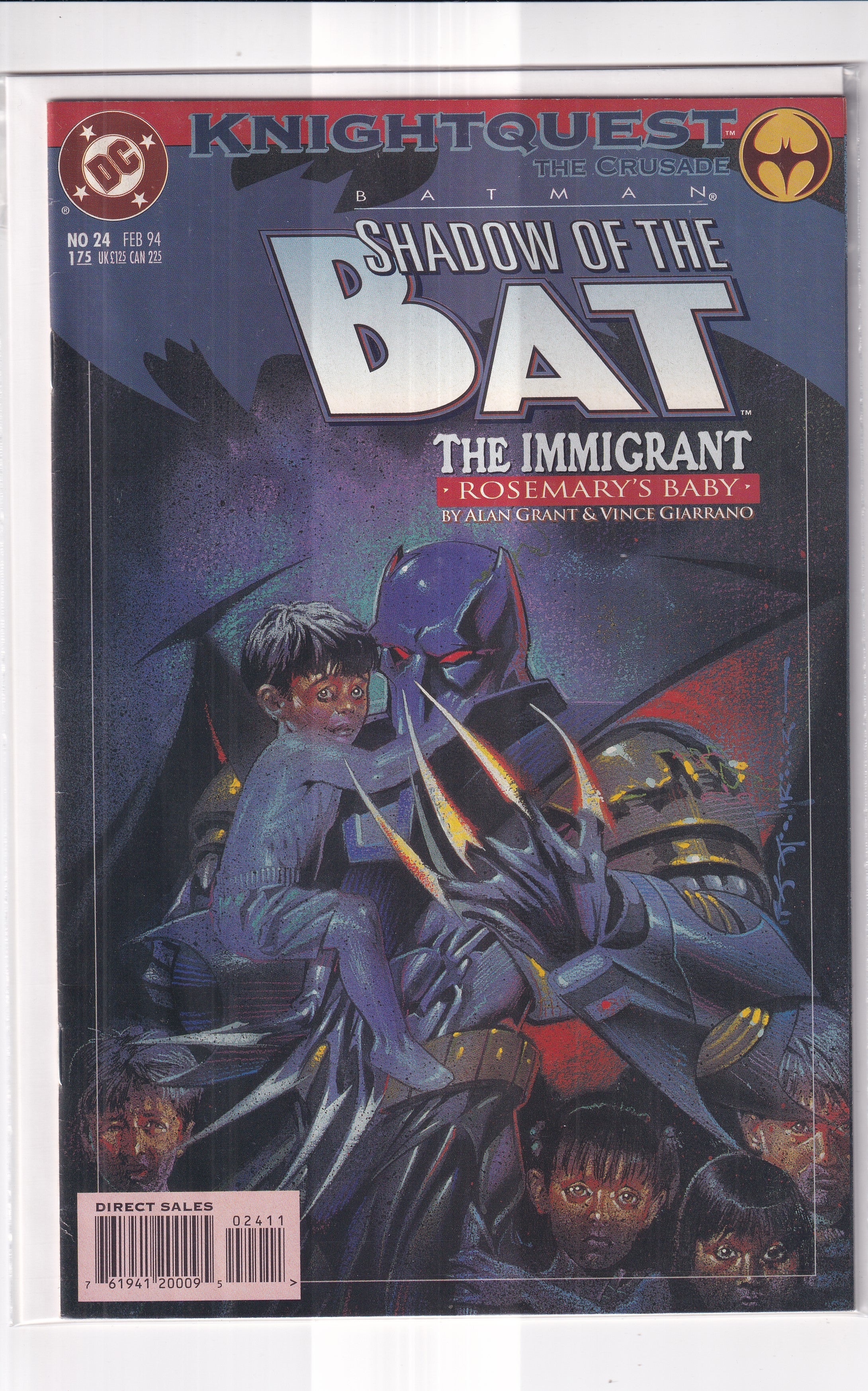 KNIGHTQUEST THE CRUSADE BATMAN SHADOW OF THE BAT #24 - Slab City Comics 