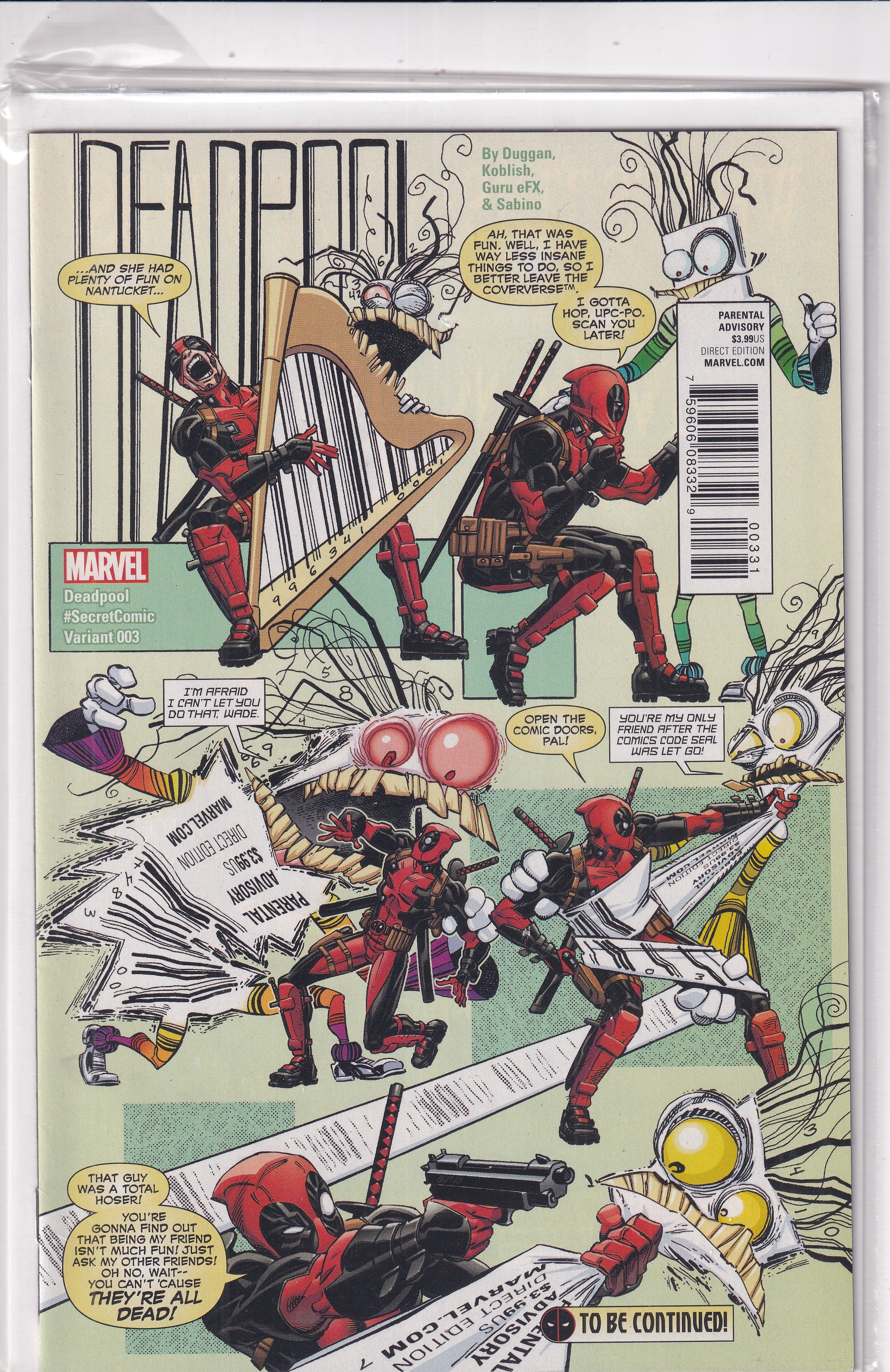 DEADPOOL #3 VARIANT - Slab City Comics 