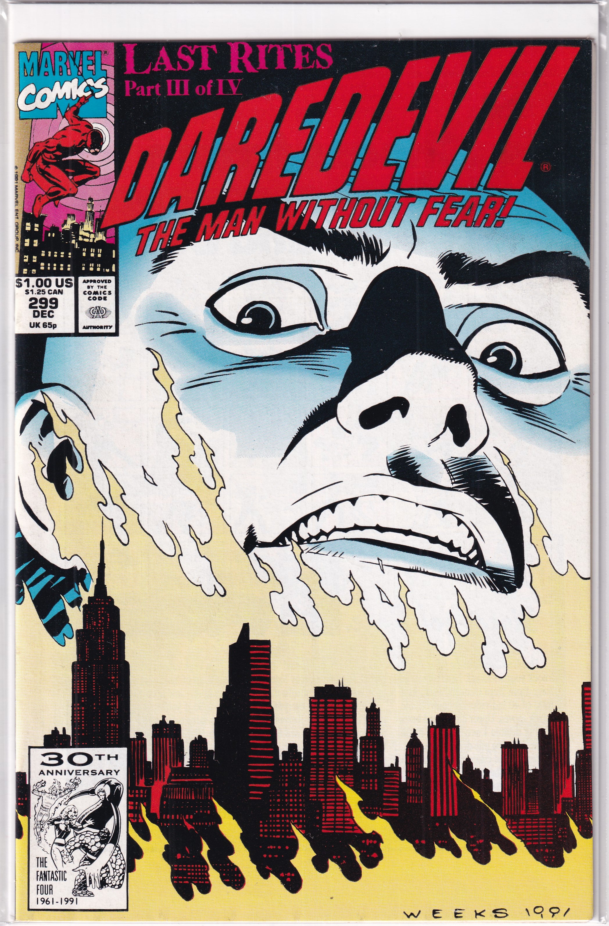 DAREDEVIL #299 - Slab City Comics 