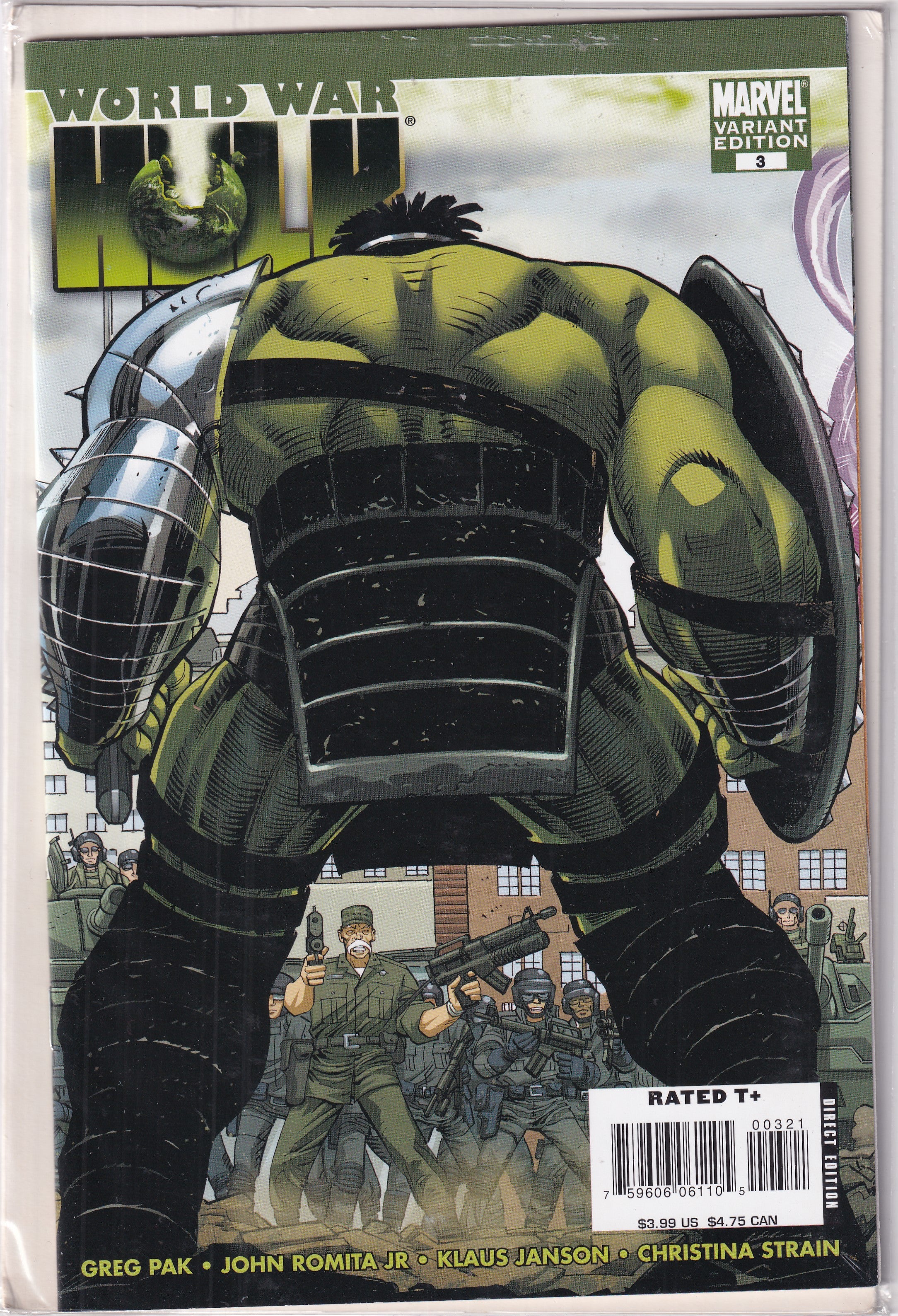 WORLD WAR HULK #3 VARIANT - Slab City Comics 