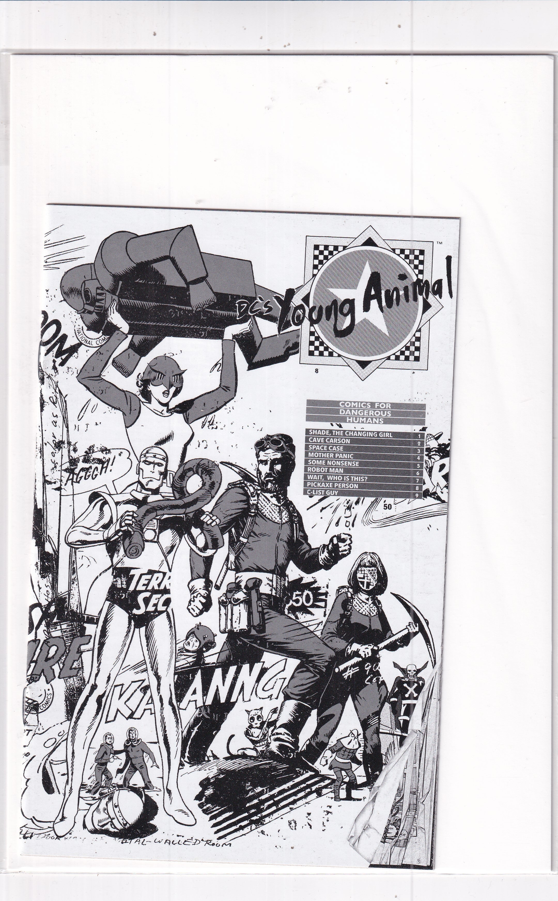 DC'S YPUNG ANIMAL ASHCAN B&W - Slab City Comics 