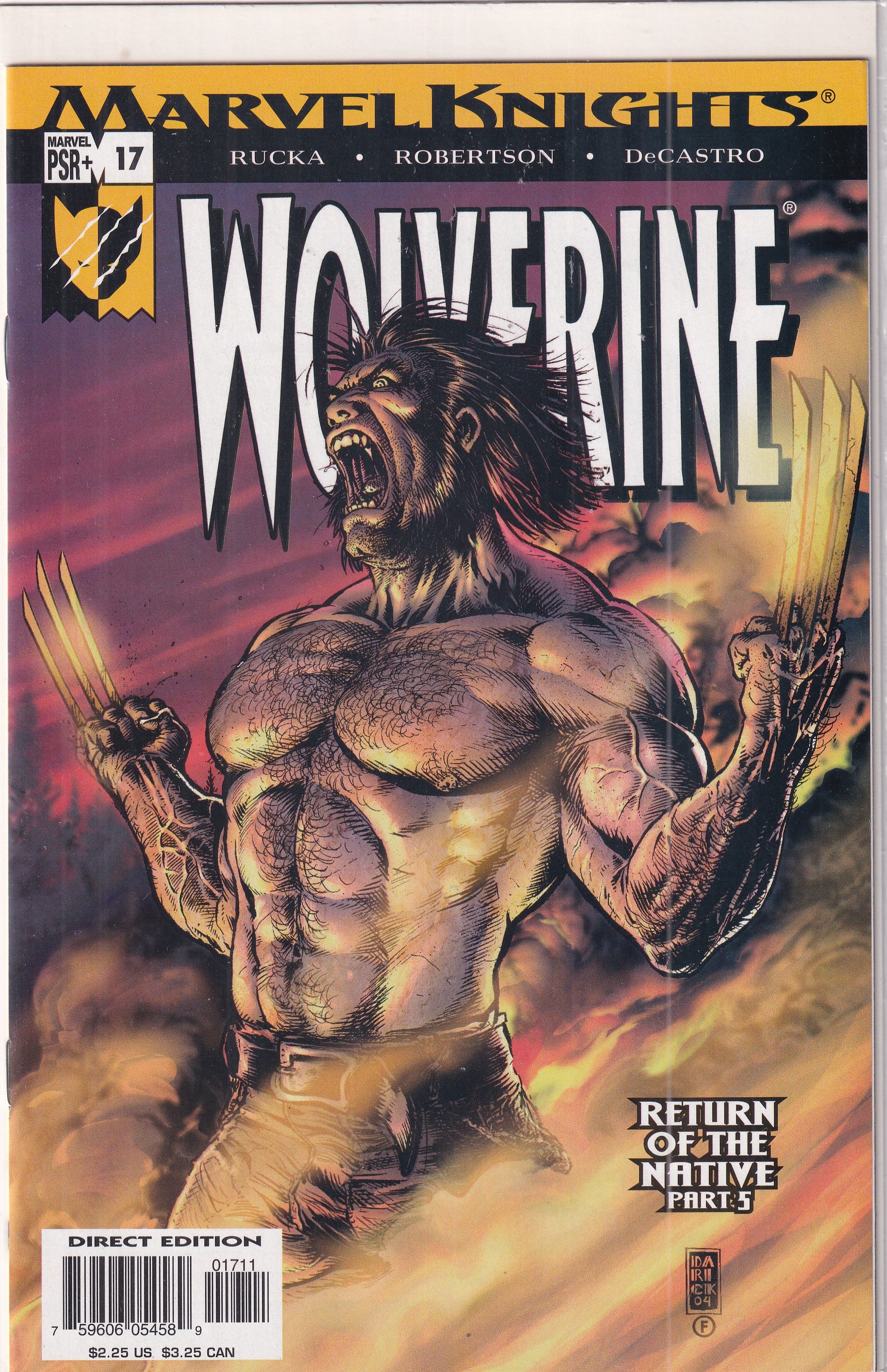 MARVEL KNIGHTS WOLVERINE #17 - Slab City Comics 