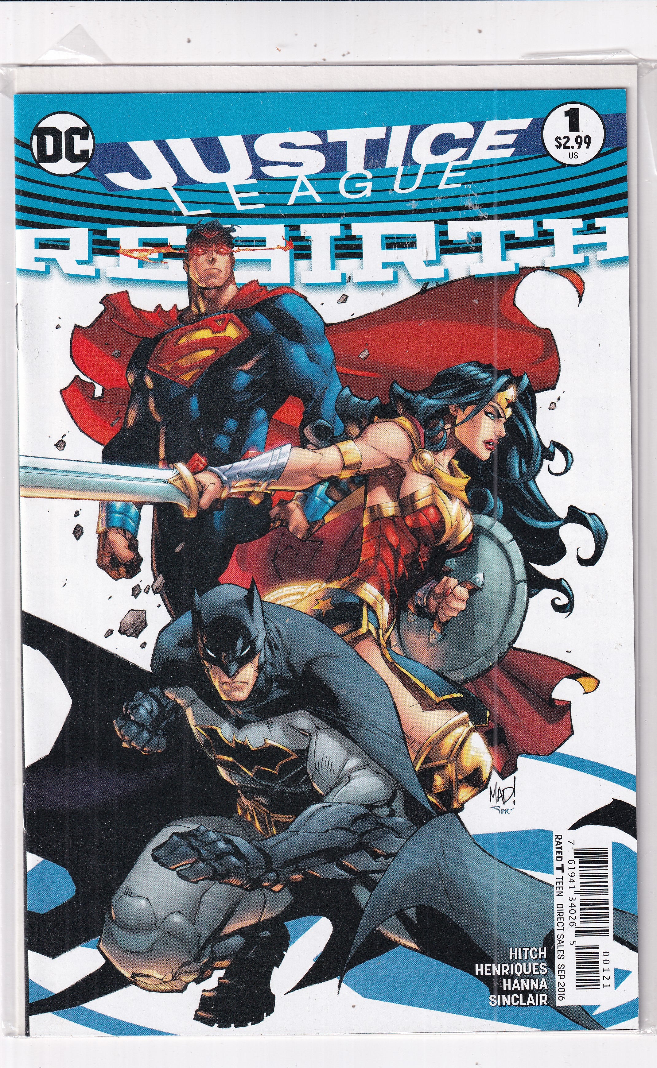 JUSTICE LEAGUE REBIRTH #1 - Slab City Comics 