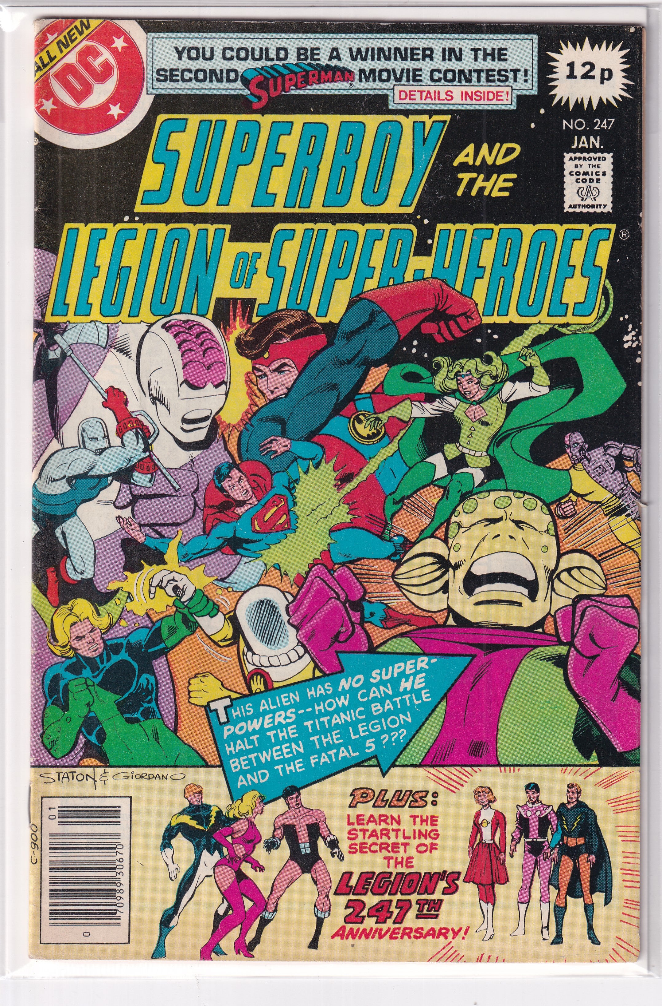 SUPERBOY AND THE LEGION OF SUPER-HEROES #247 - Slab City Comics 