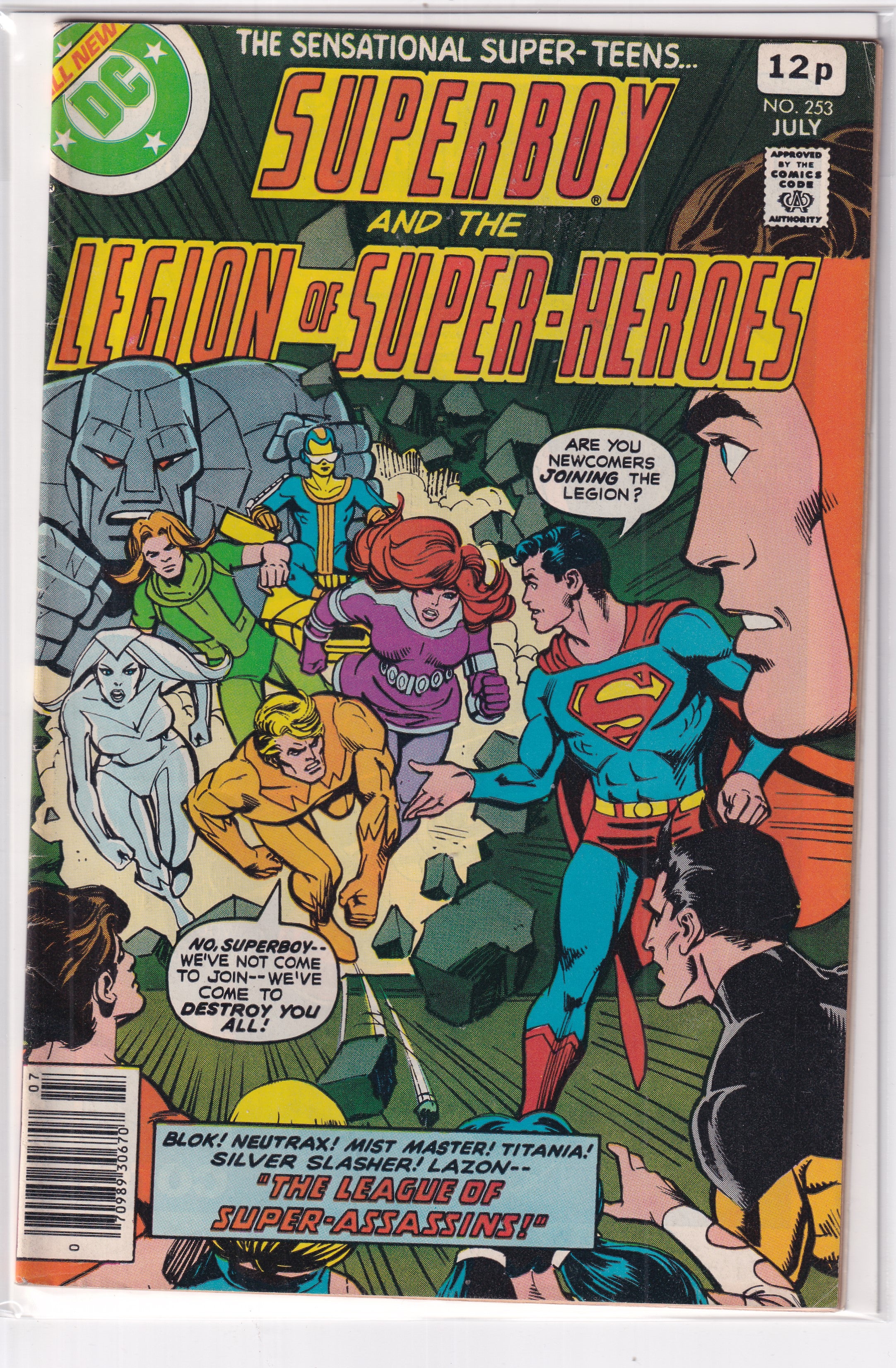 SUPERBOY AND THE LEGION OF SUPER-HEROES #253 - Slab City Comics 