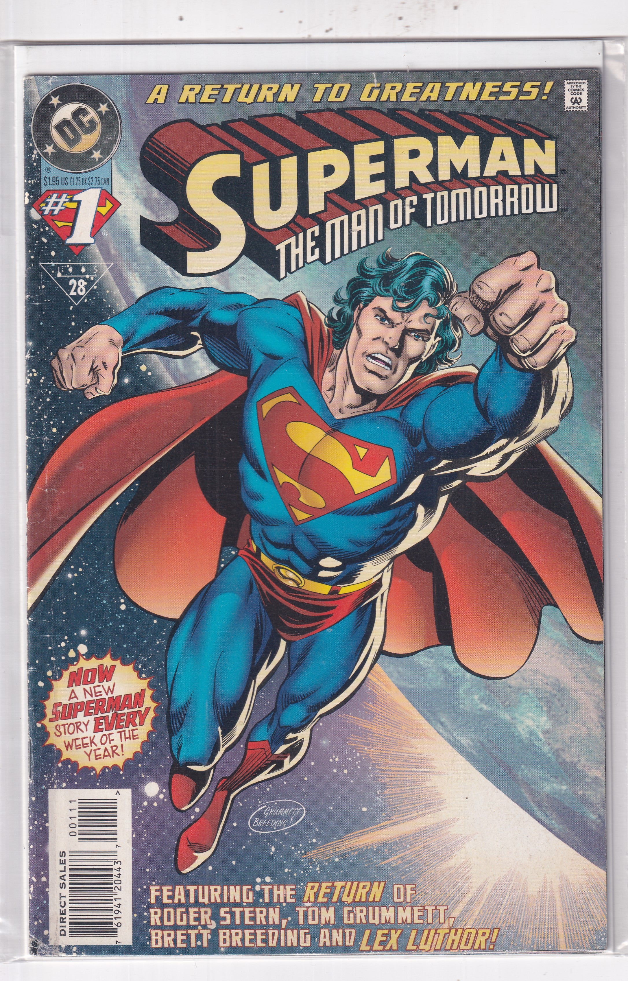 SUPERMAN THE MAN OF TOMORROW #1 - Slab City Comics 