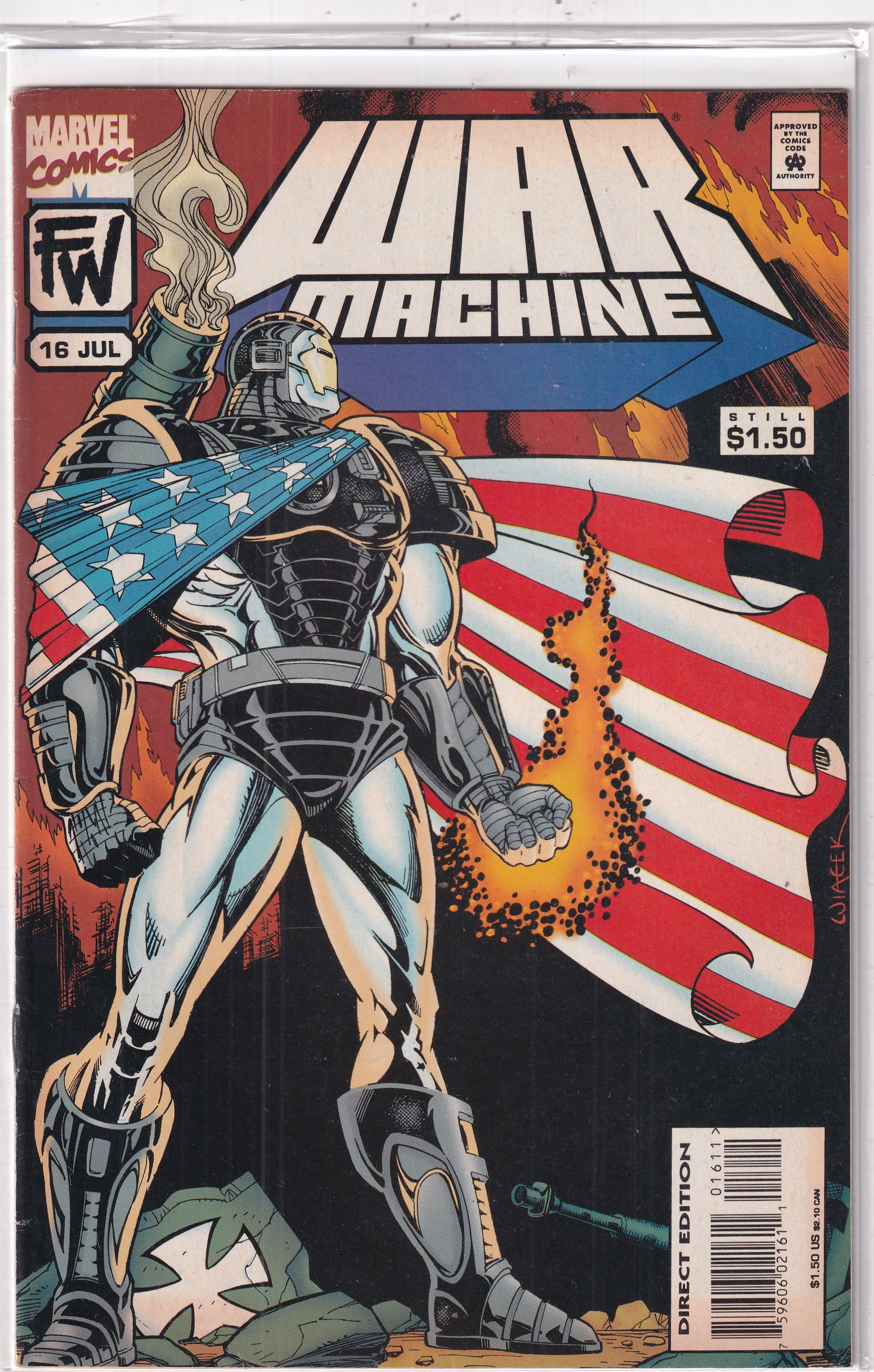 WAR MACHINE #16 - Slab City Comics 