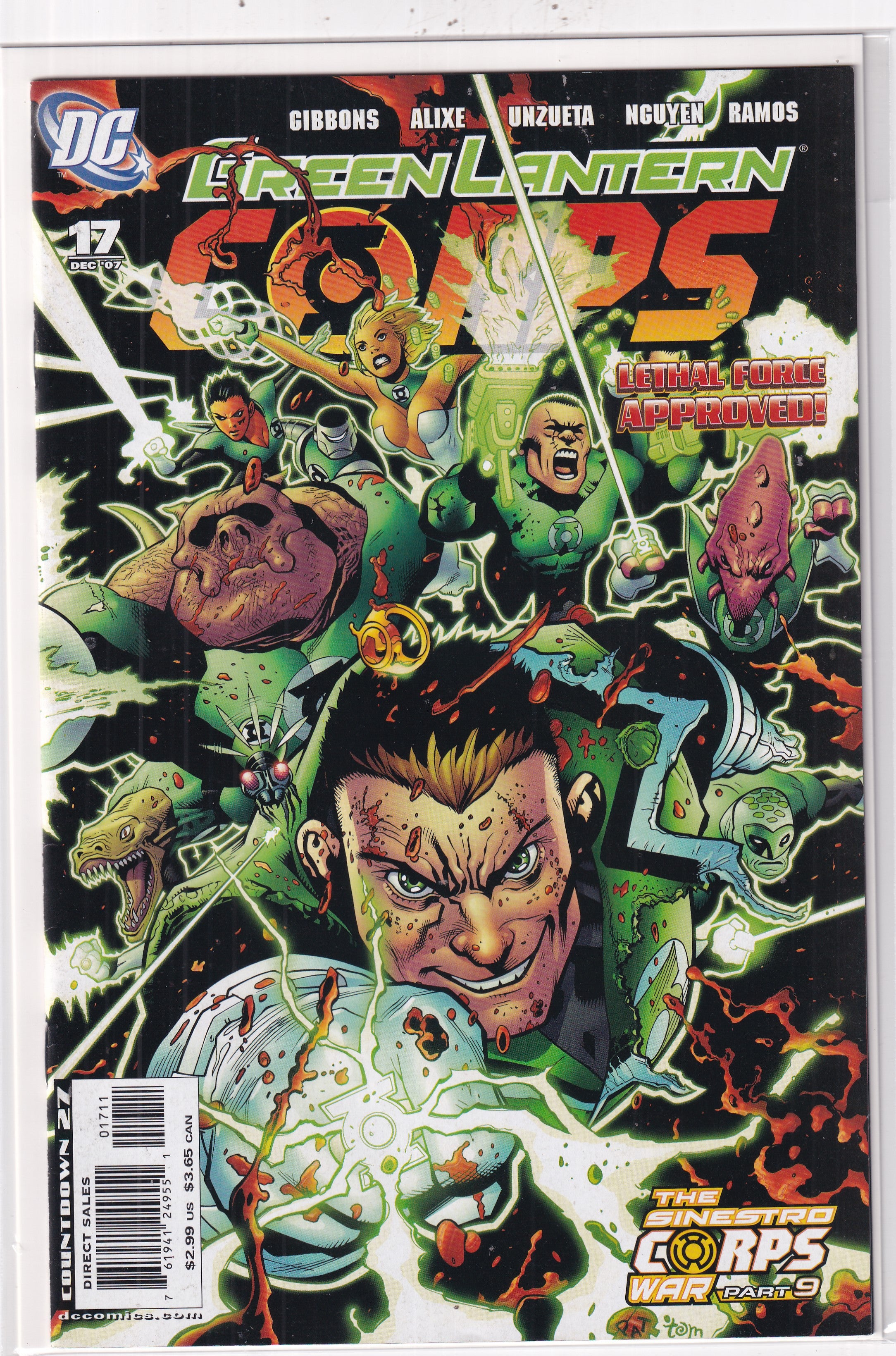 GREEN LANTERN SINESTRO CORPS WAR #17 - Slab City Comics 