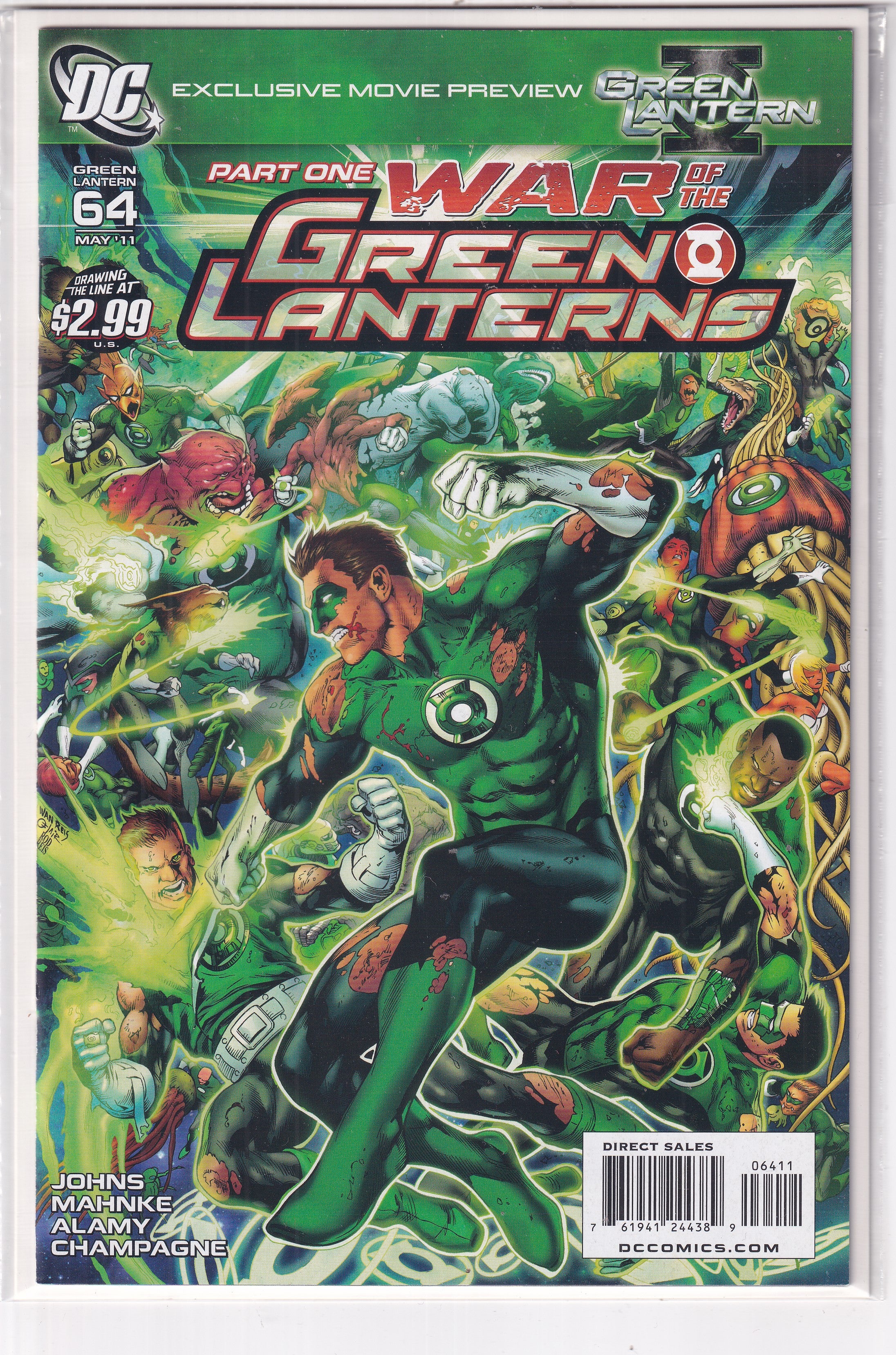 WAR OF THE GREEN LANTERNS #64 - Slab City Comics 