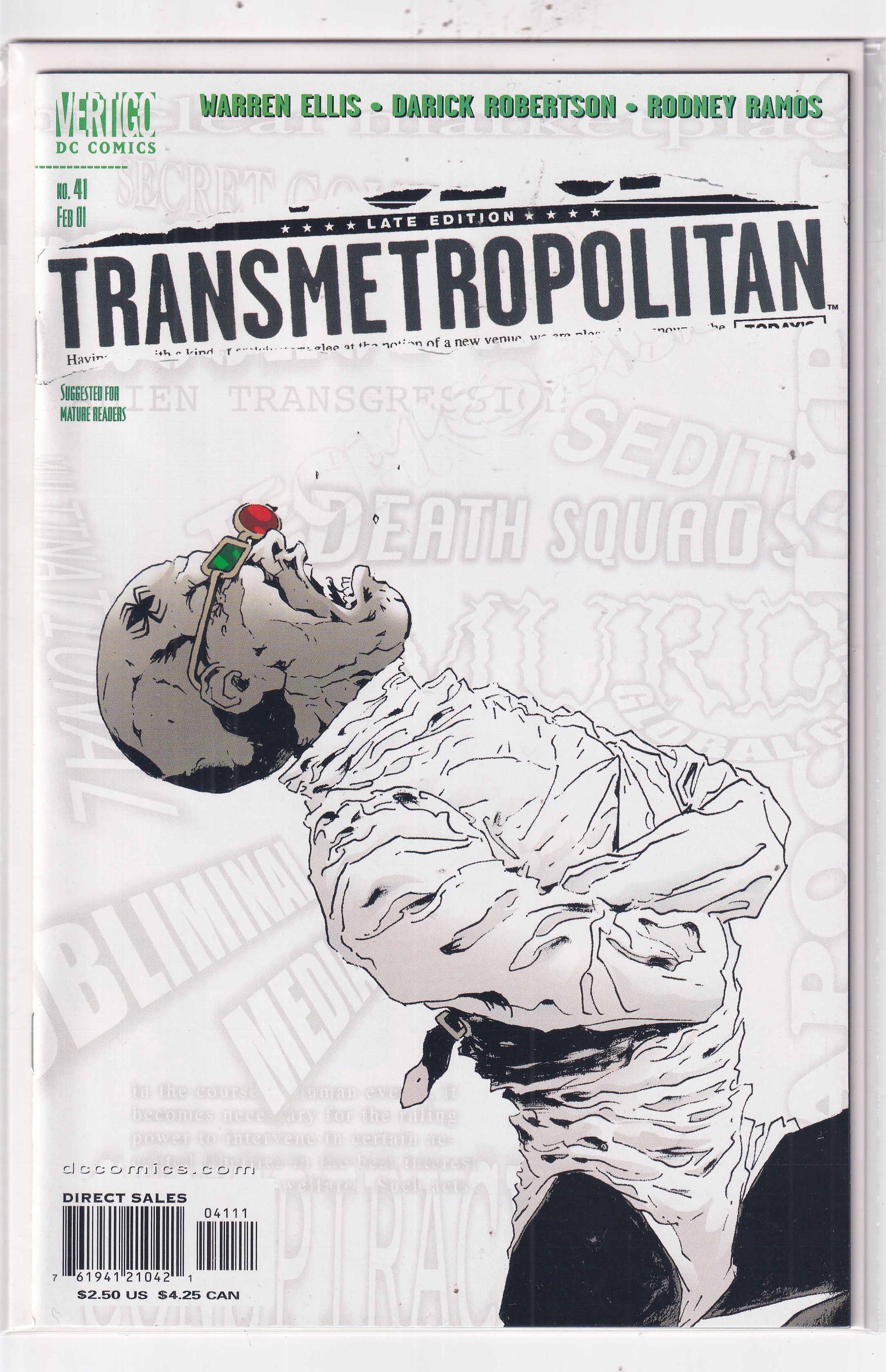 TRANSMETROPOLITAN #41 - Slab City Comics 