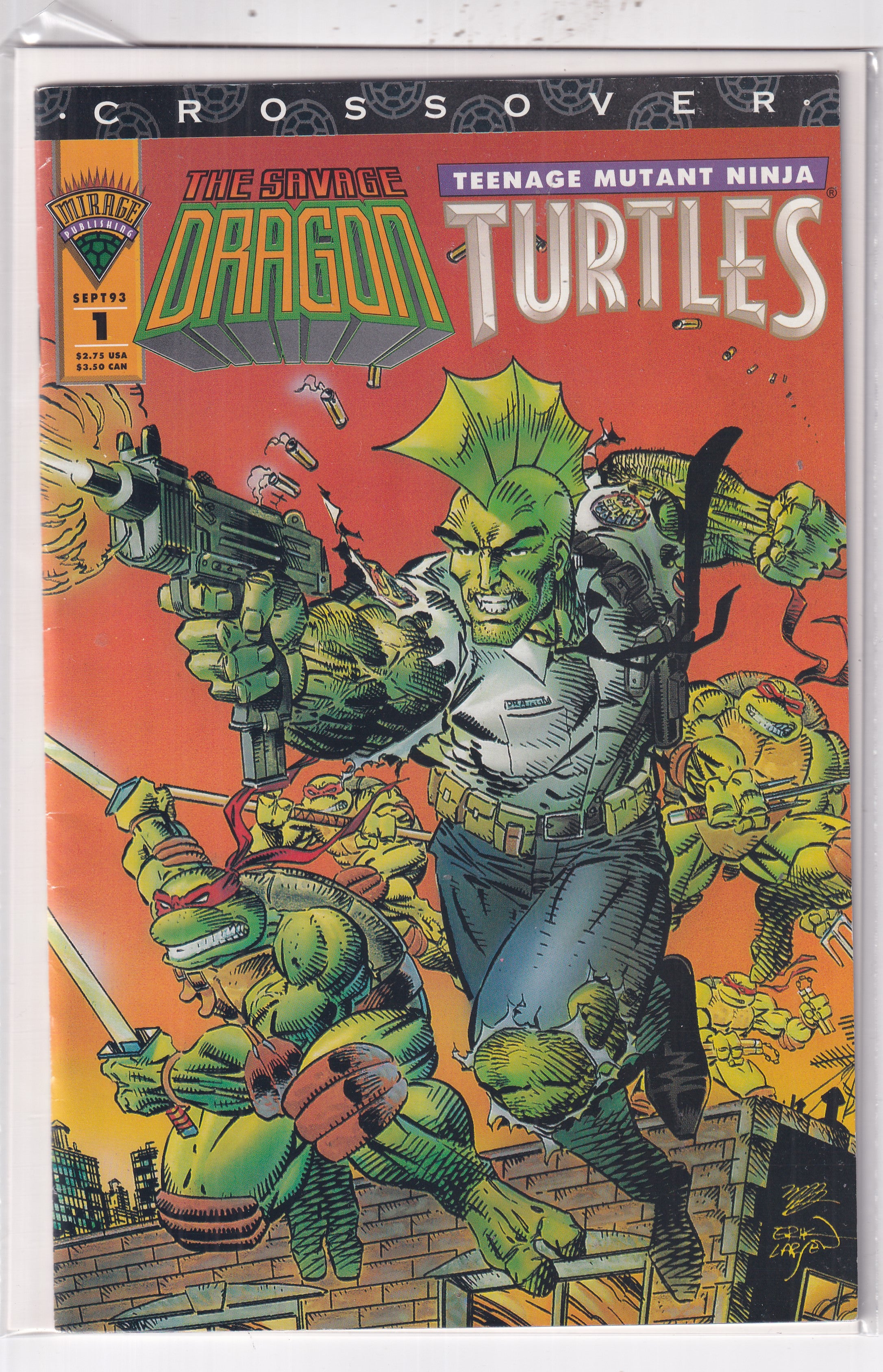 SAVAGE DRAGON TEENAGE MUTANT NINJA TURTLES #1 - Slab City Comics 