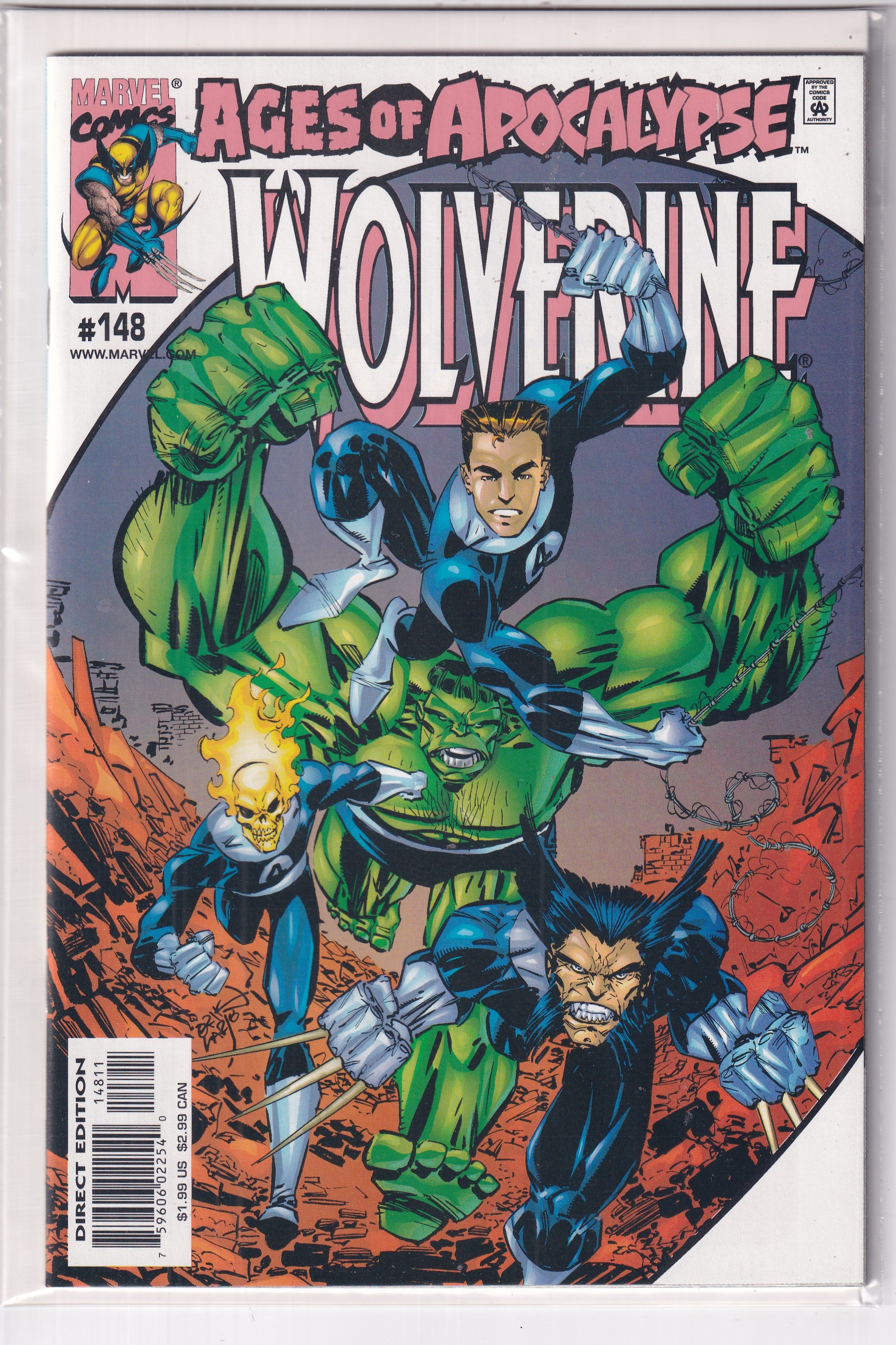 AGE OF APOCALYPSE WOLVERINE #148 - Slab City Comics 