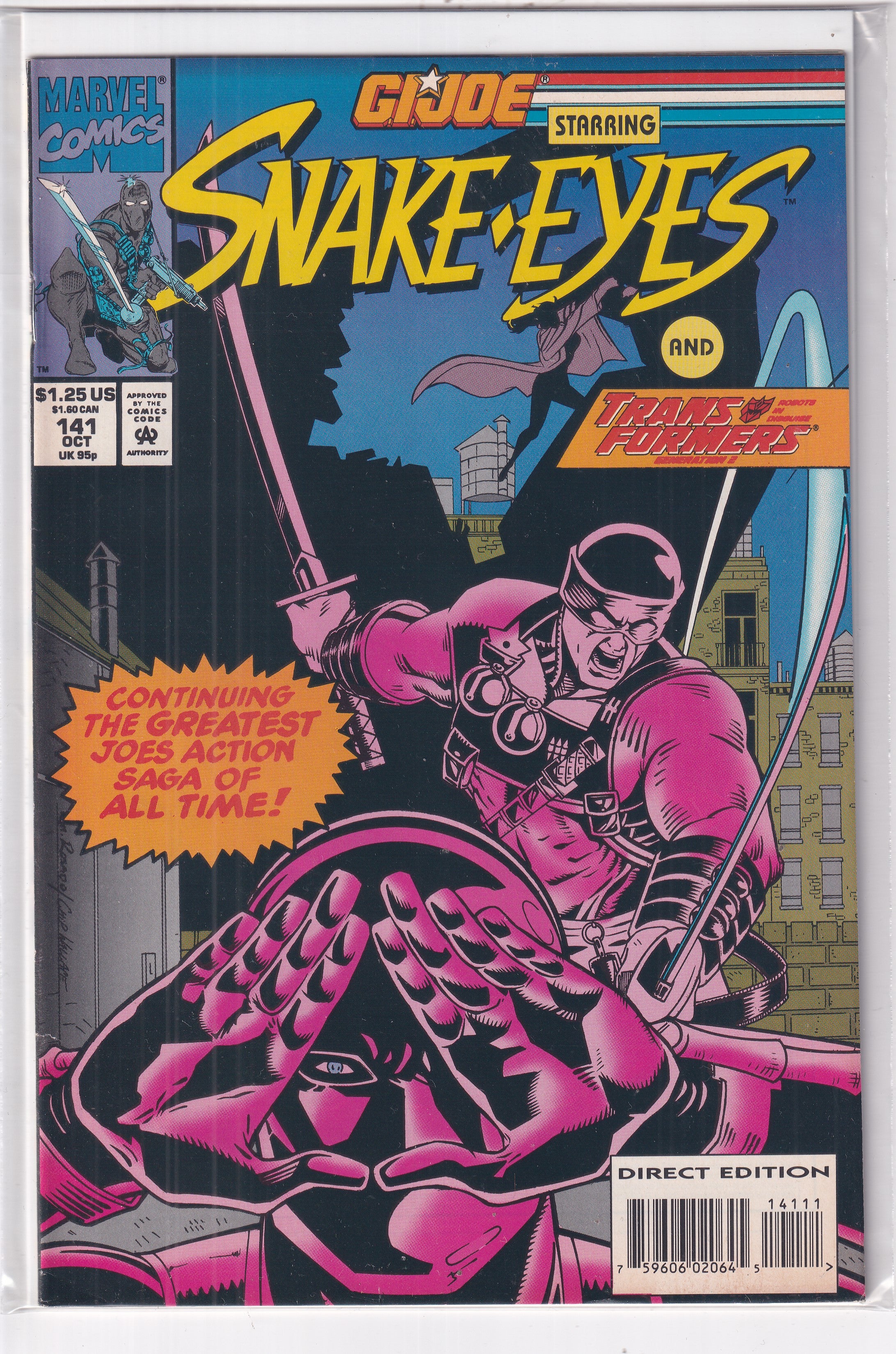 G.I.JOE STARRING SNAKE EYES #141 - Slab City Comics 