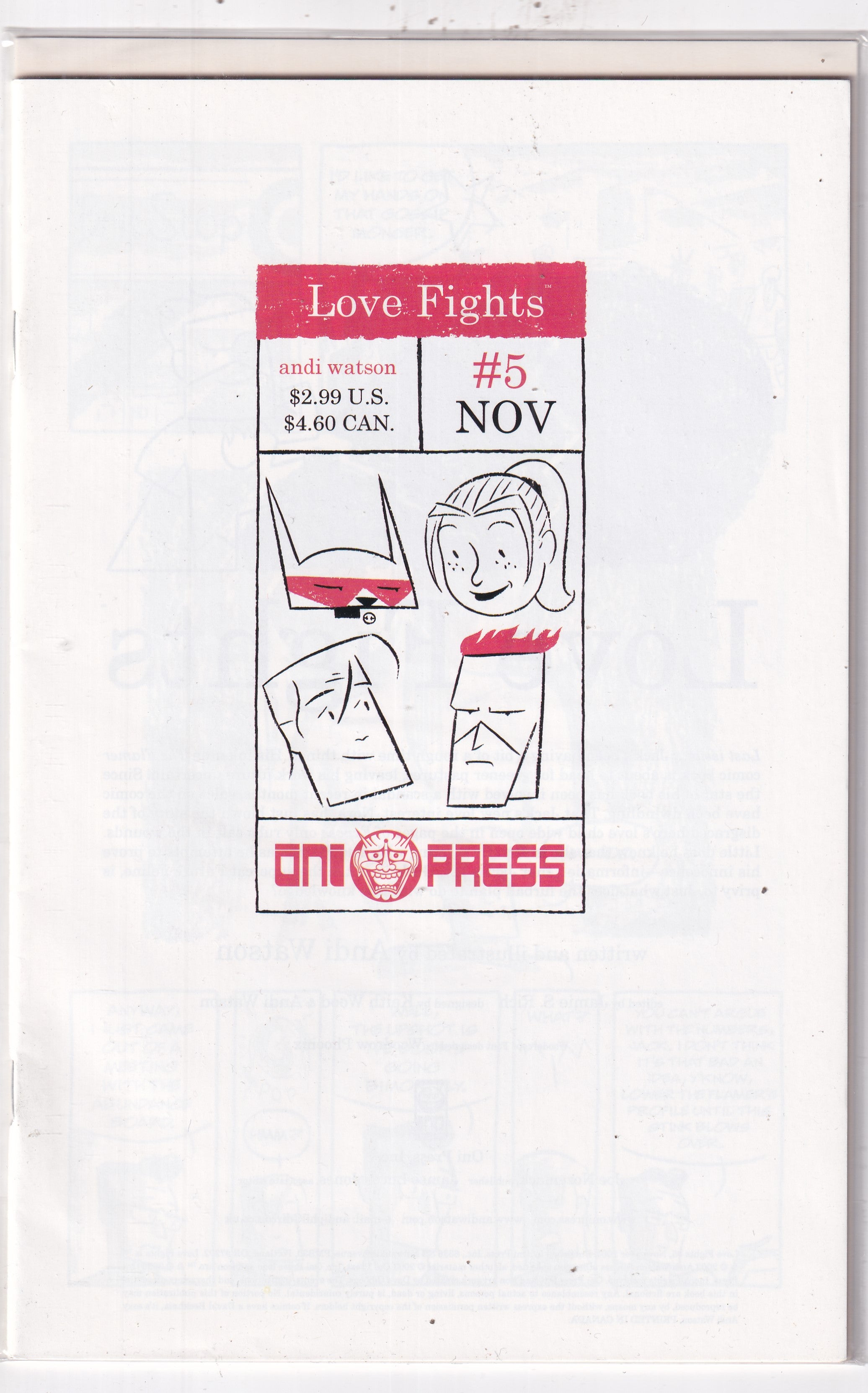 LOVE FIGHTS #5 - Slab City Comics 