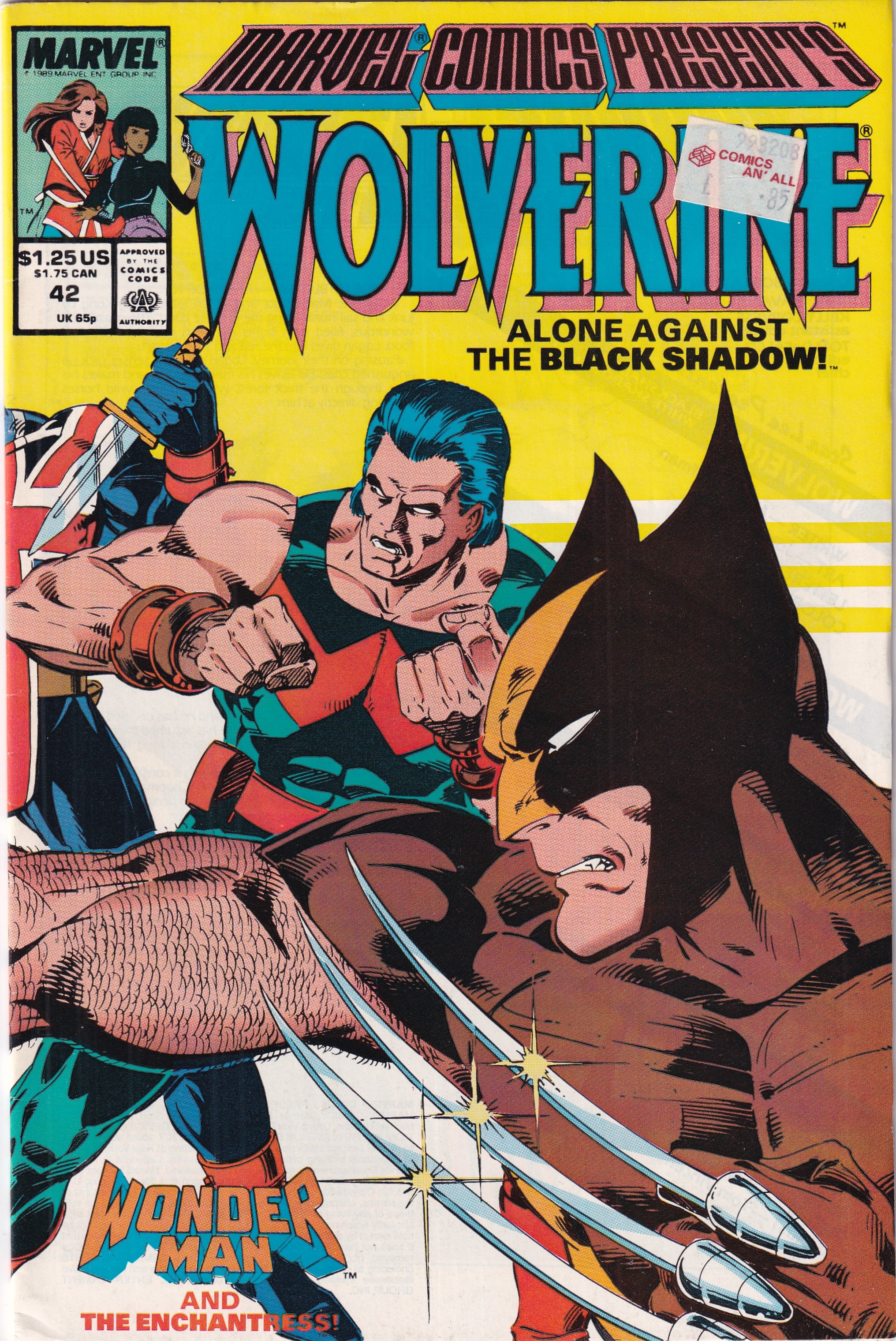 MARVEL COMICS PRESENTS WOLVERINE #42 - Slab City Comics 