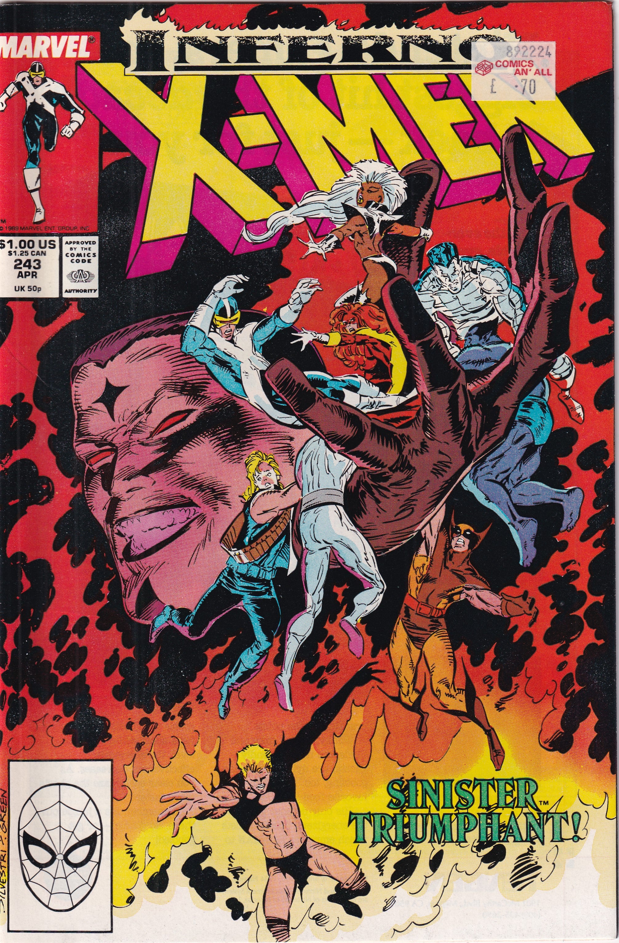 INFERNO X-MEN #243 - Slab City Comics 