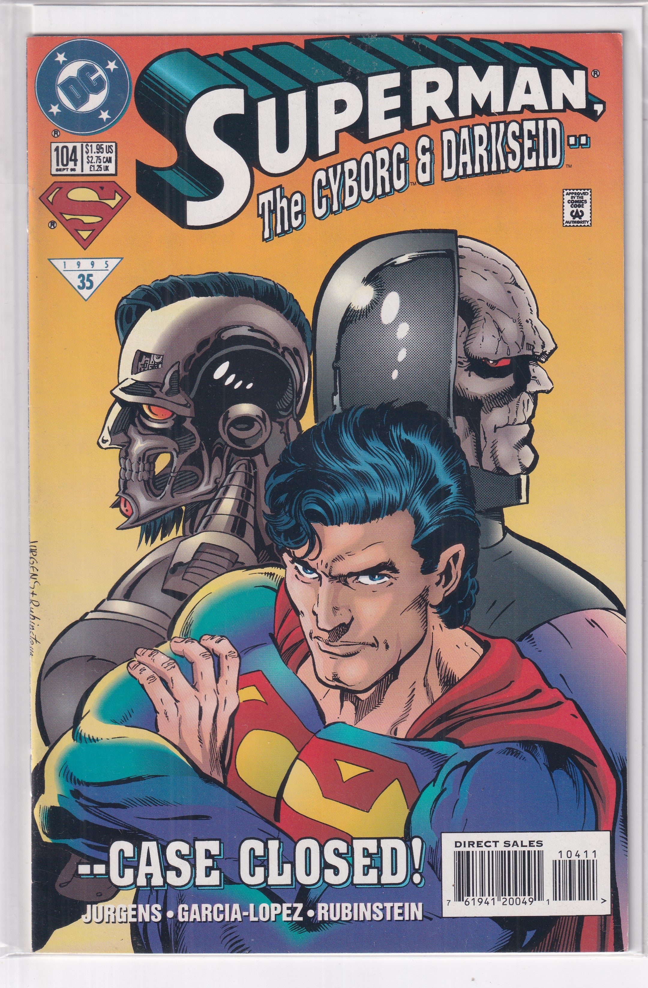 SUPERMAN, THE CYBORG & DARKSEID #104 - Slab City Comics 