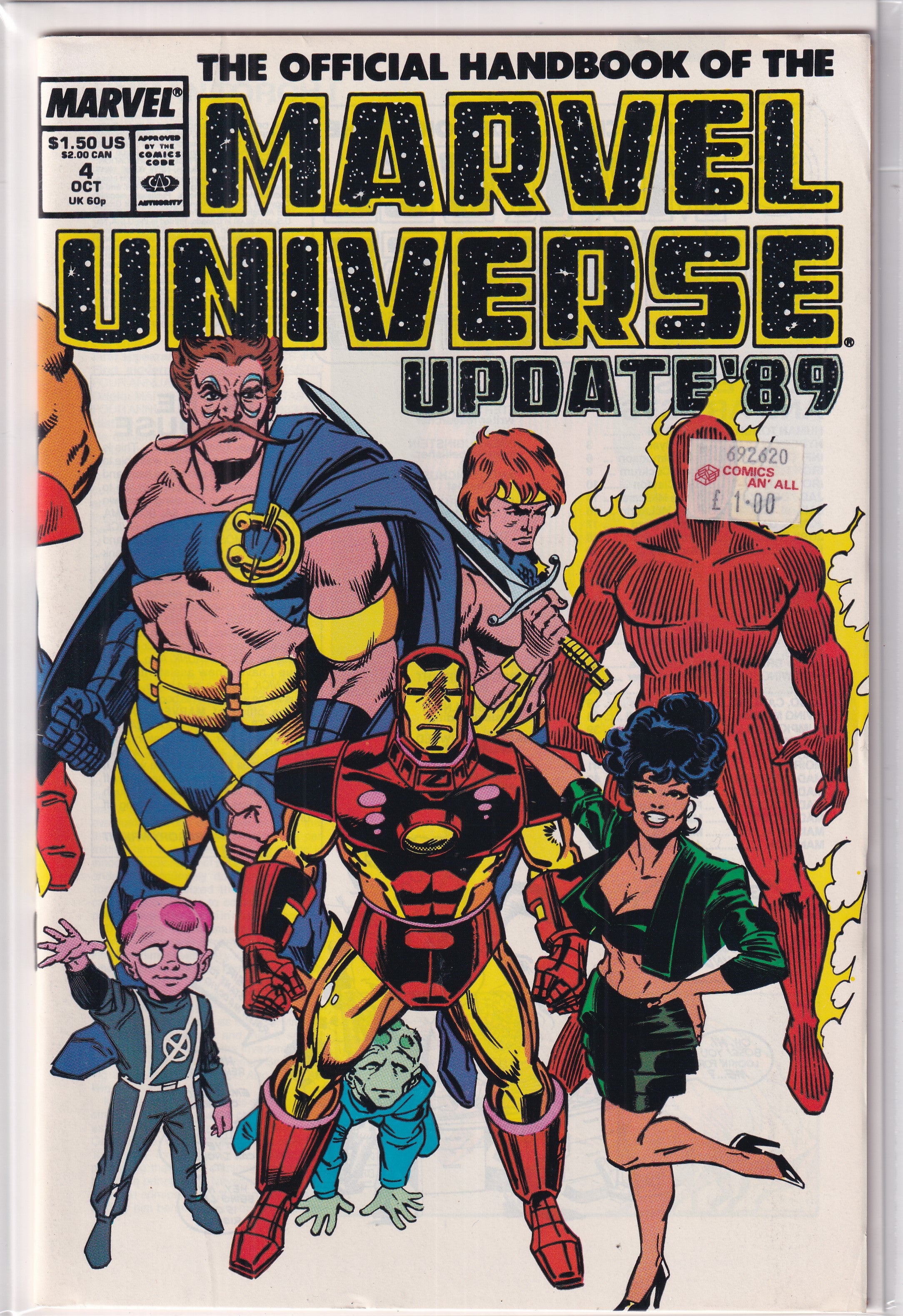 MARVEL UNIVERSE UPDATE'89 #4 - Slab City Comics 