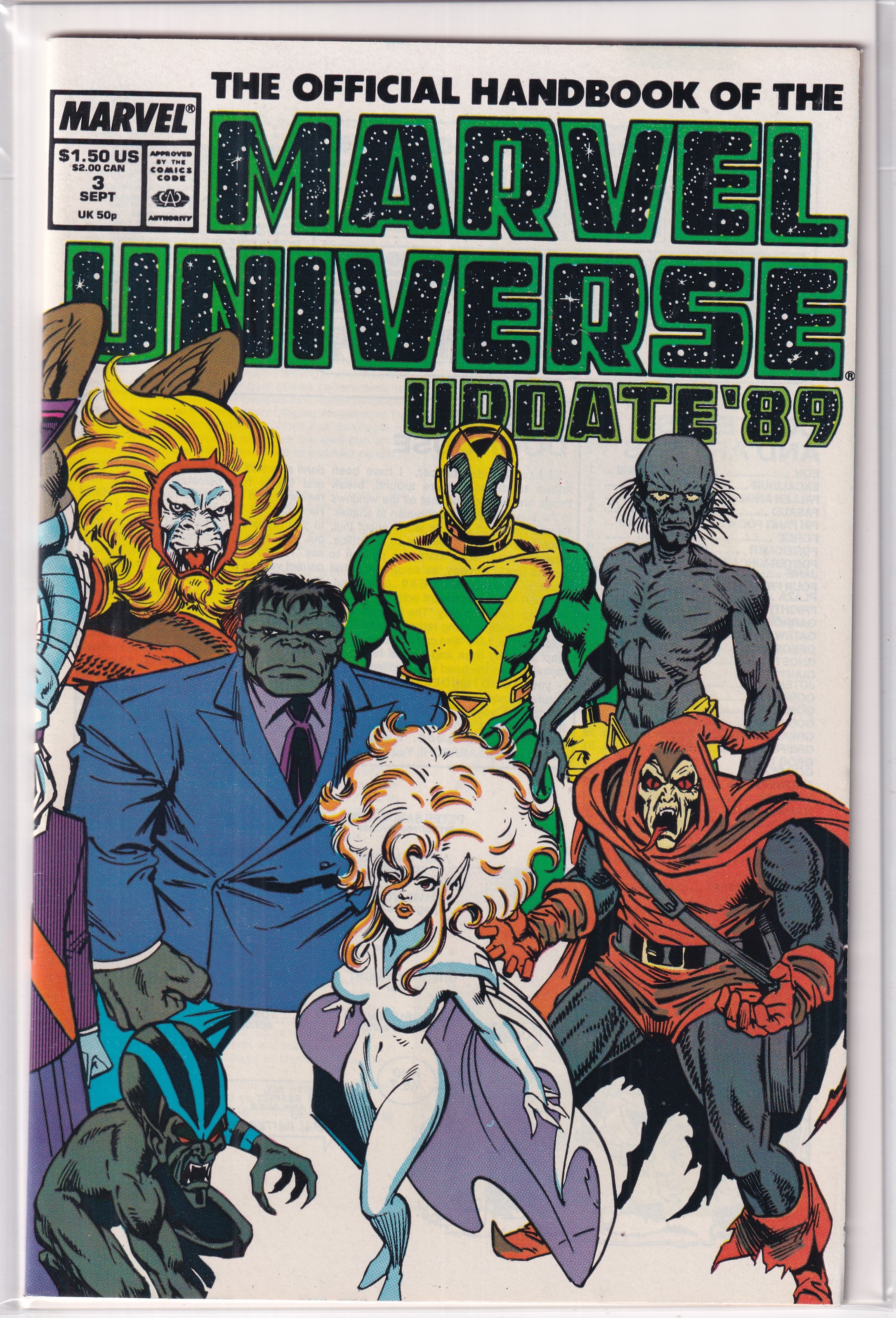 MARVEL UNIVERSE UPDATE'89 #3 - Slab City Comics 