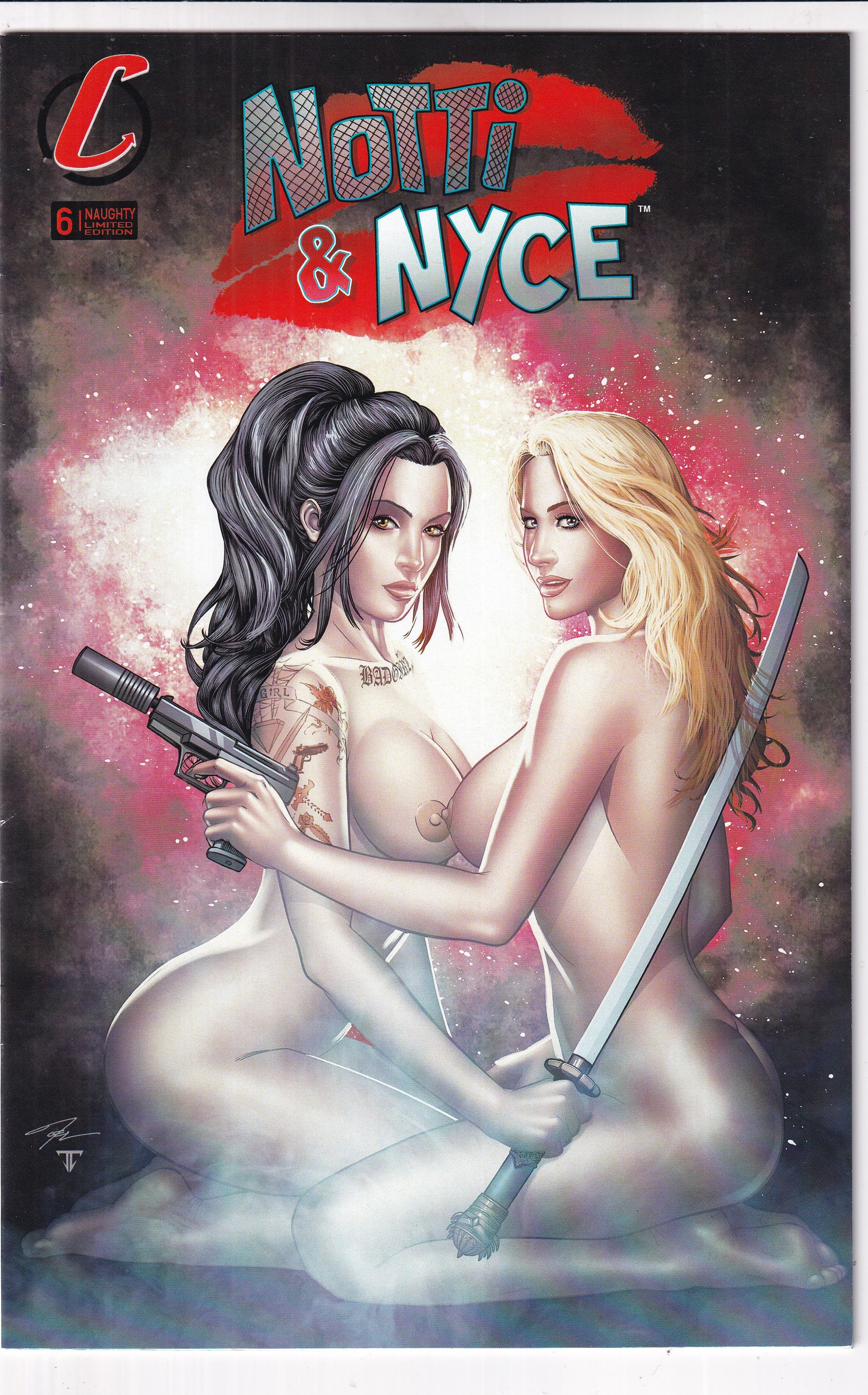 Notti & Nyce #6 Adams Naughty Variant - Slab City Comics 