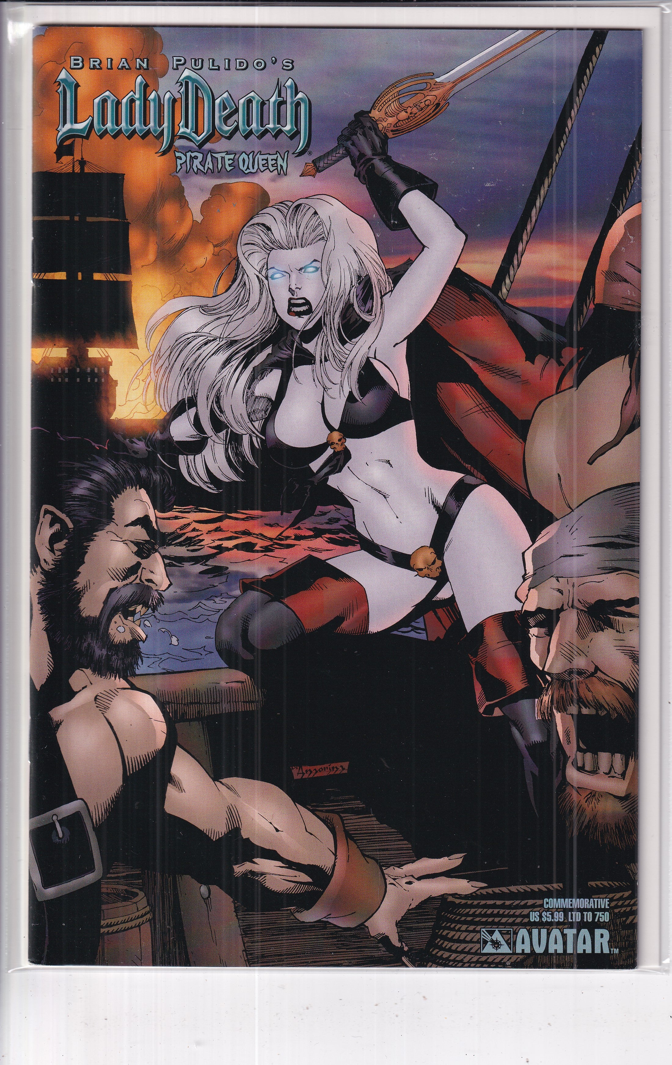 Lady Death Pirate Queen Commemorative Variant - Slab City Comics 