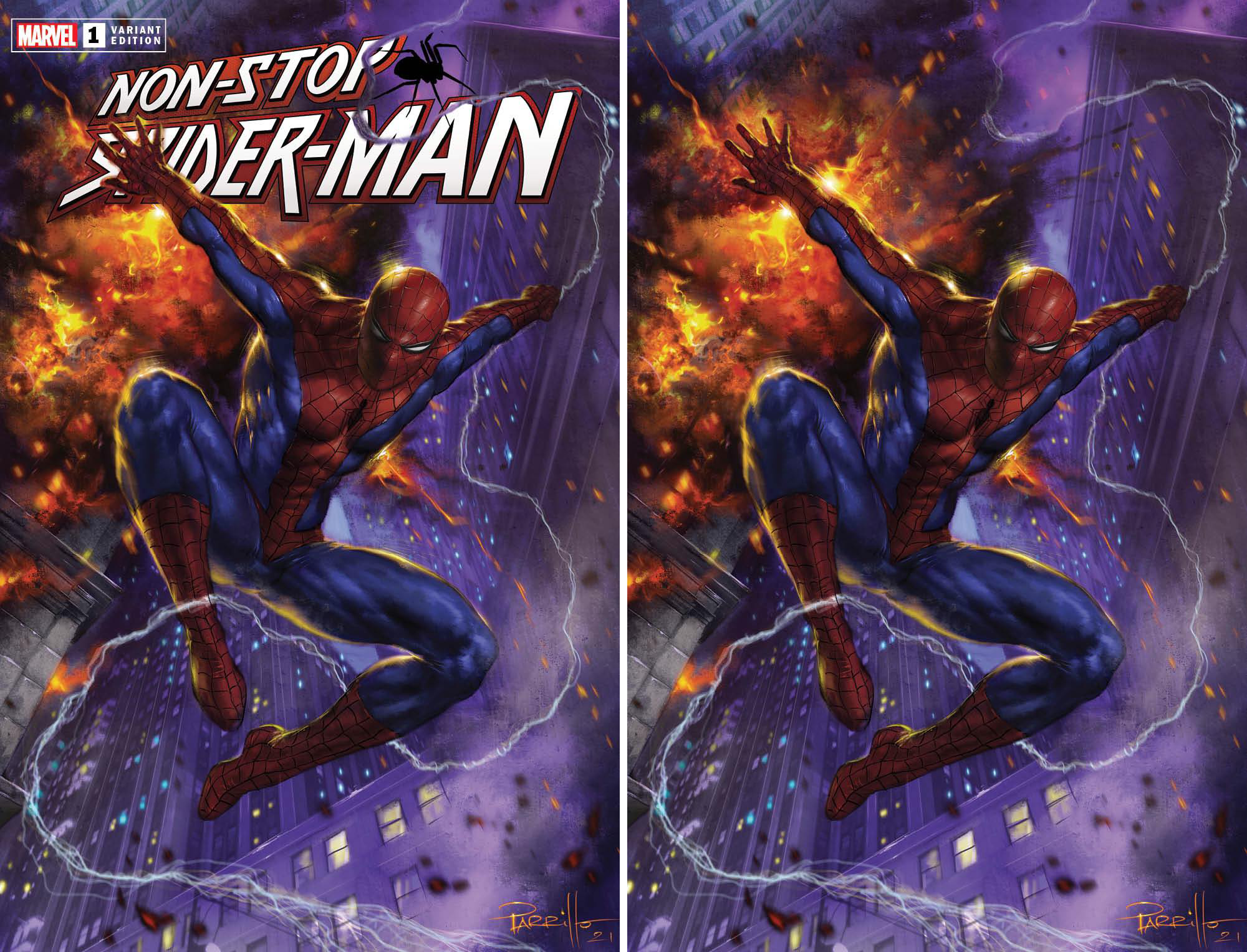 NON-STOP SPIDER-MAN #1 PARRILLO VARIANTS - Slab City Comics 