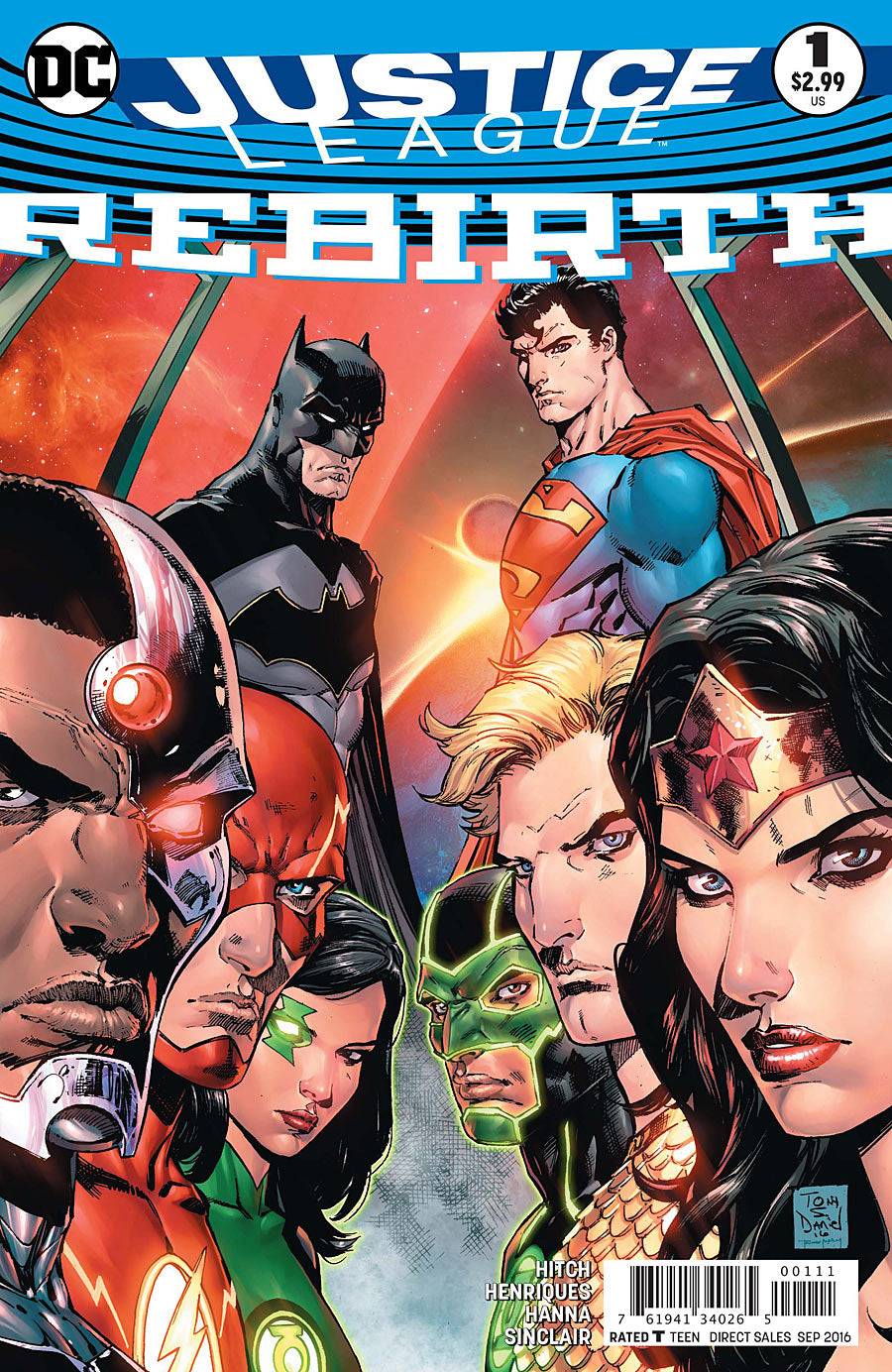 JUSTICE LEAGUE REBIRTH #1 - Slab City Comics 