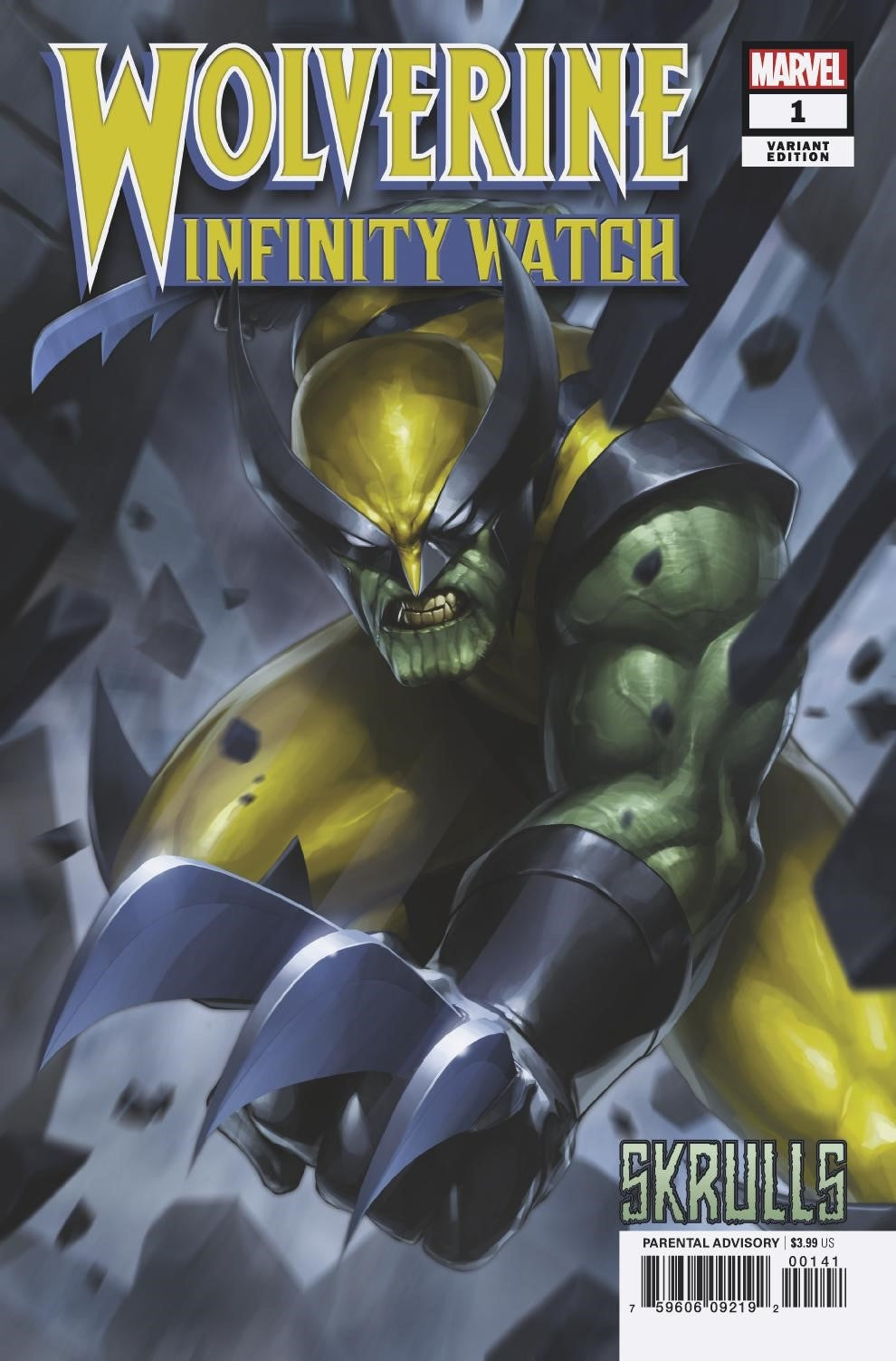 WOLVERINE INFINITY WATCH #1 JEE HYUNG LEE SKRULLS VARIANT - Slab City Comics 